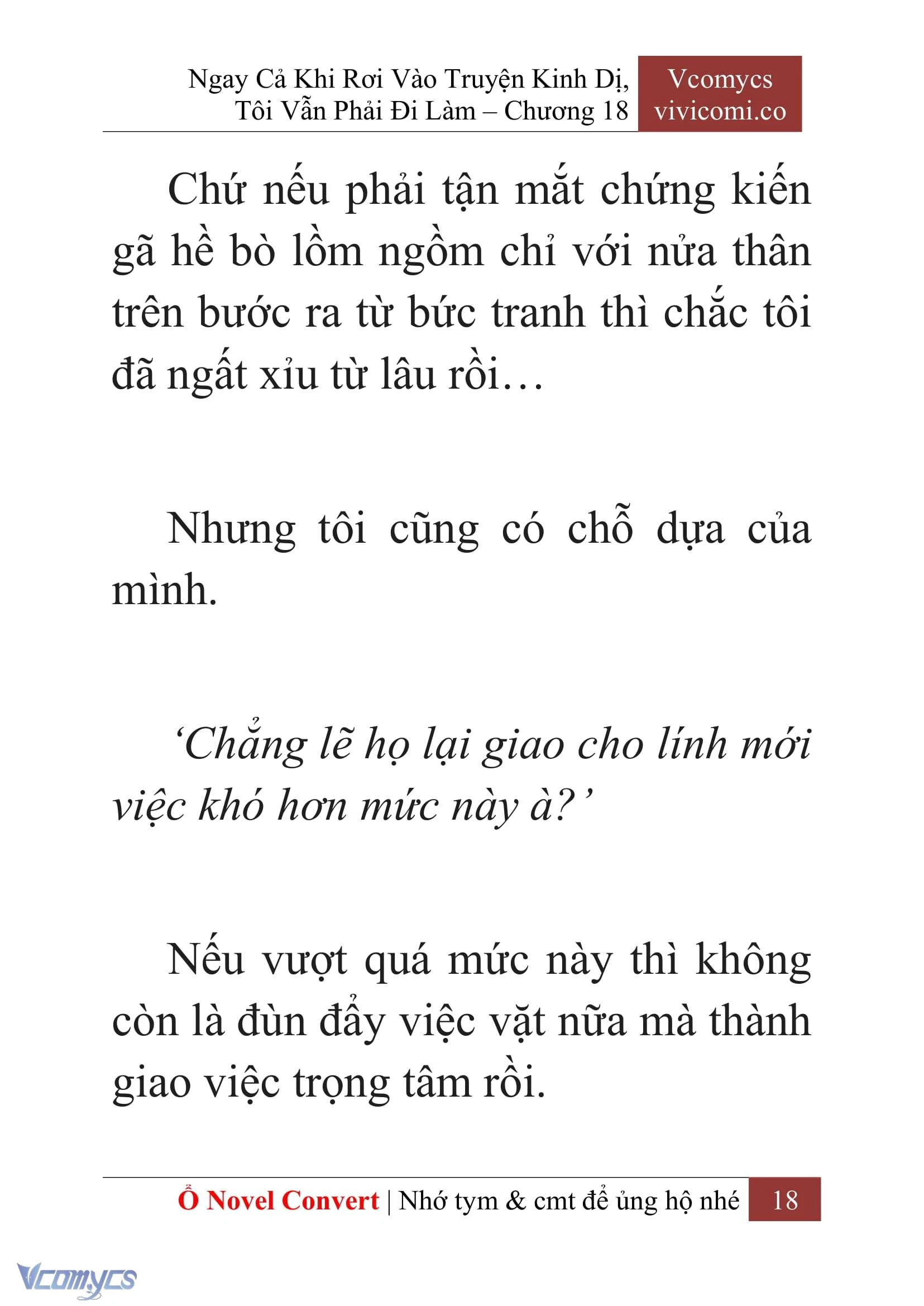[Novel] Ngay Cả Khi Rơi Vào Truyện Kinh Dị, Tôi Vẫn Phải Đi Làm Chapter  18 - 20