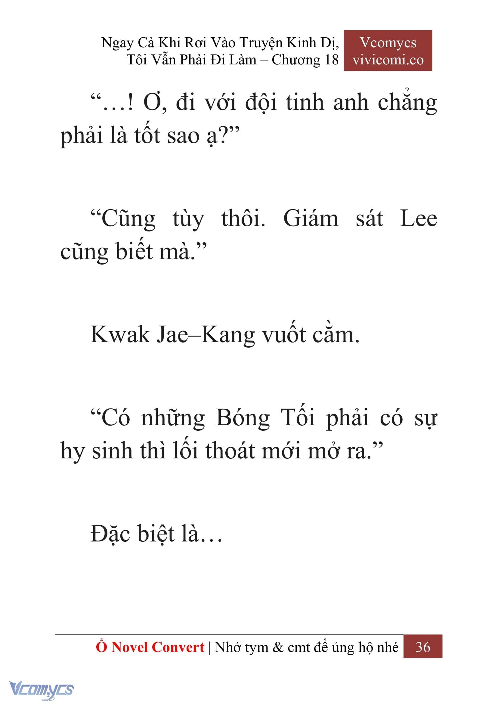 [Novel] Ngay Cả Khi Rơi Vào Truyện Kinh Dị, Tôi Vẫn Phải Đi Làm Chapter  18 - 38