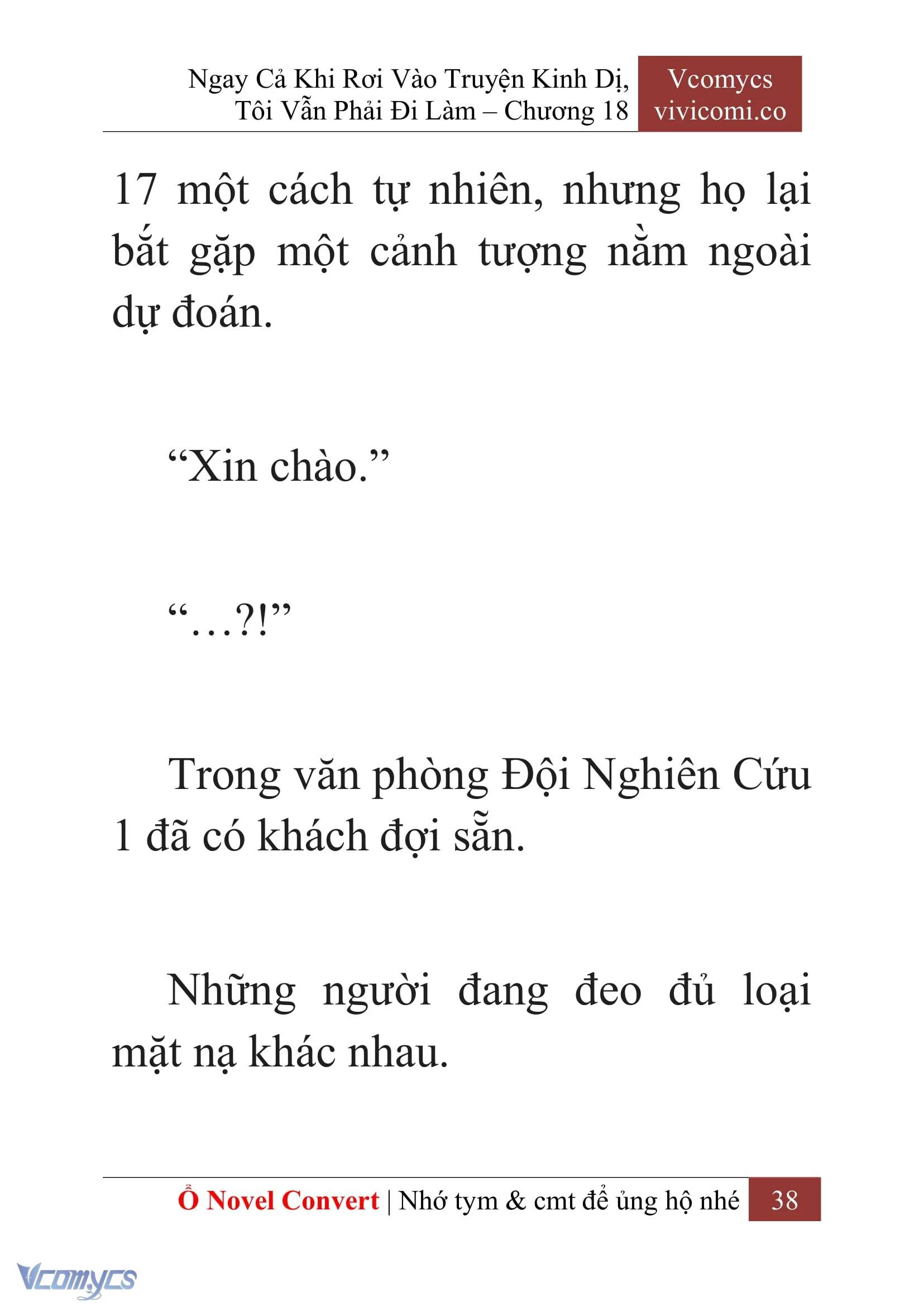 [Novel] Ngay Cả Khi Rơi Vào Truyện Kinh Dị, Tôi Vẫn Phải Đi Làm Chapter  18 - 40
