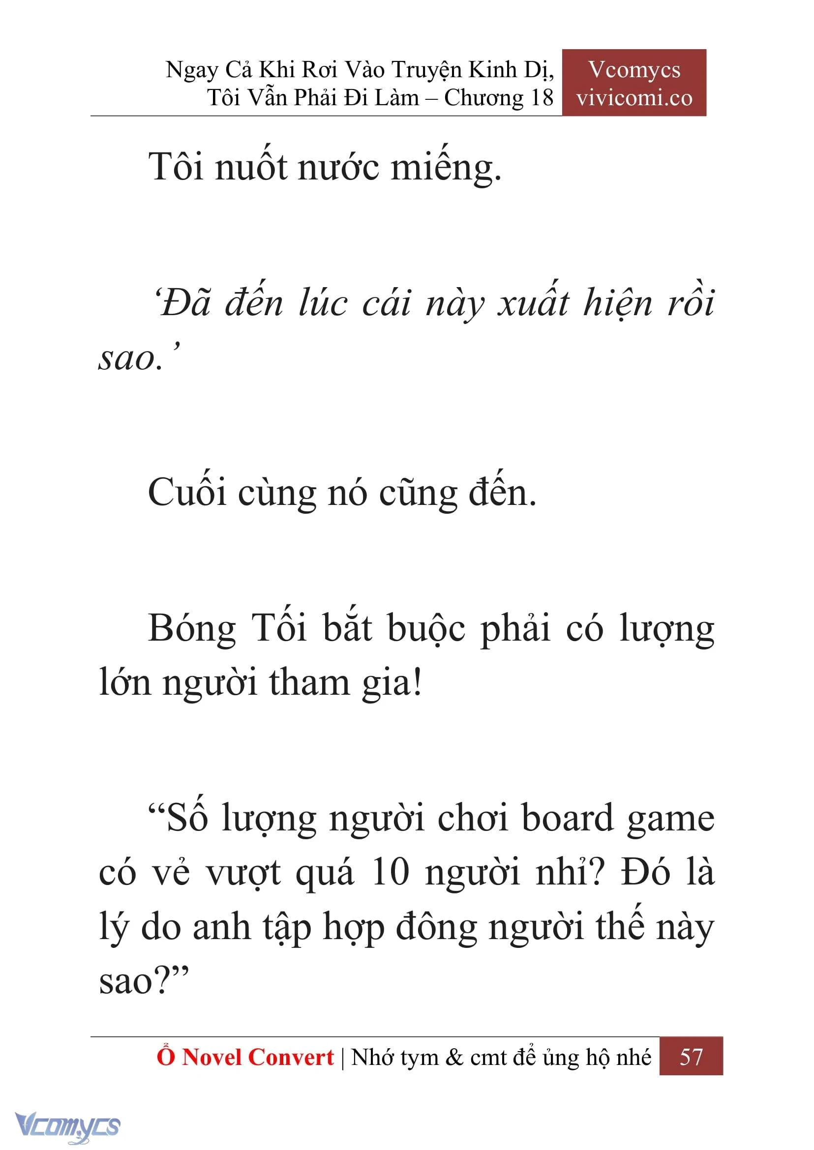 [Novel] Ngay Cả Khi Rơi Vào Truyện Kinh Dị, Tôi Vẫn Phải Đi Làm Chapter  18 - 59