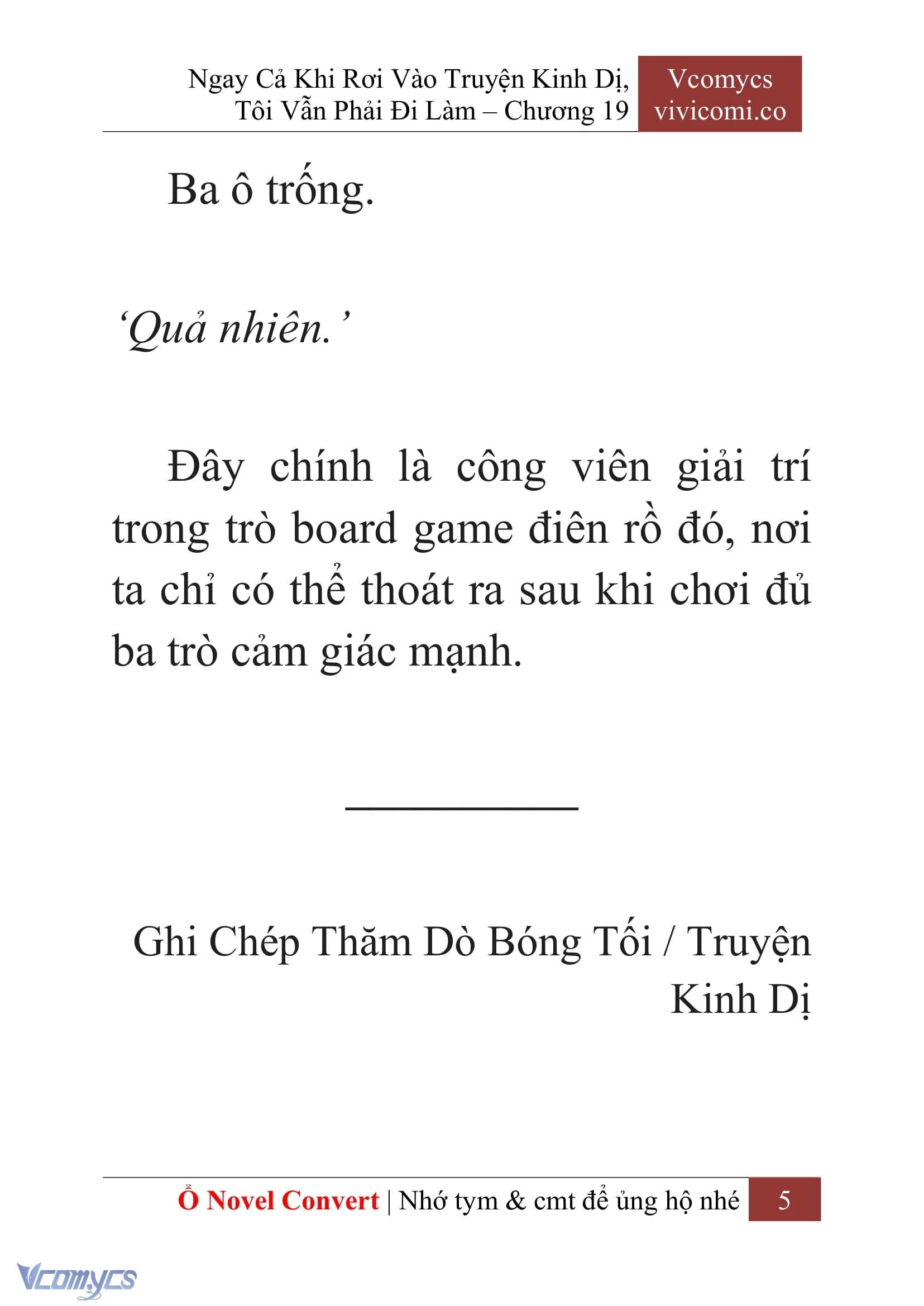 [Novel] Ngay Cả Khi Rơi Vào Truyện Kinh Dị, Tôi Vẫn Phải Đi Làm Chapter  19 - 7