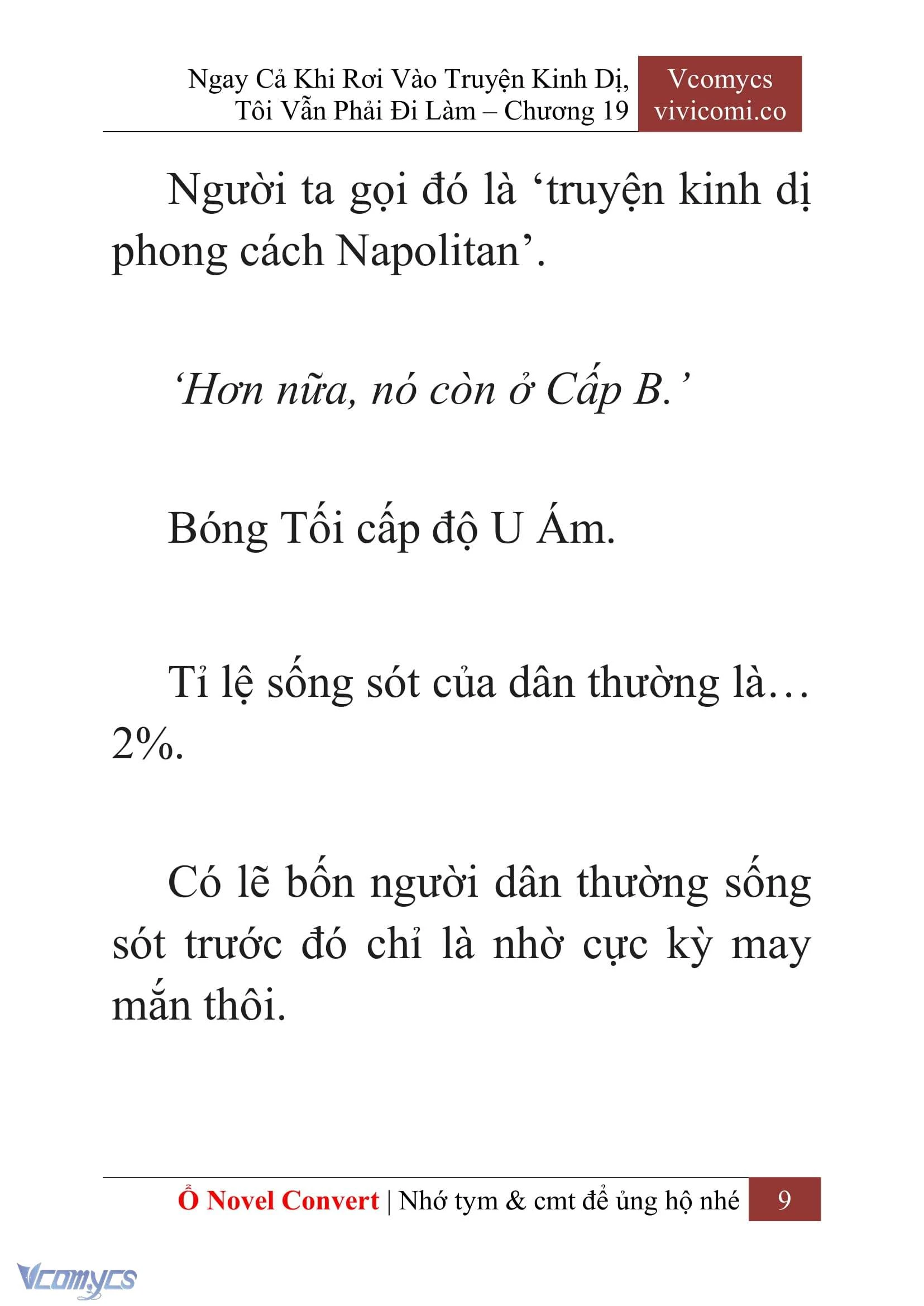 [Novel] Ngay Cả Khi Rơi Vào Truyện Kinh Dị, Tôi Vẫn Phải Đi Làm Chapter  19 - 11
