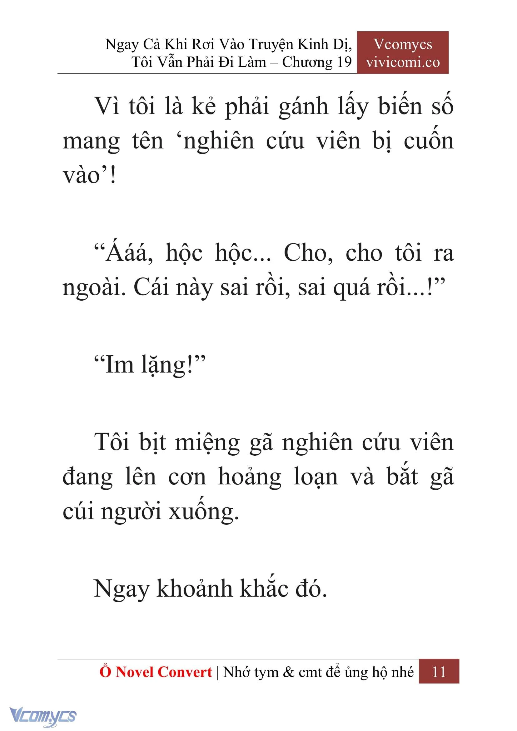 [Novel] Ngay Cả Khi Rơi Vào Truyện Kinh Dị, Tôi Vẫn Phải Đi Làm Chapter  19 - 13