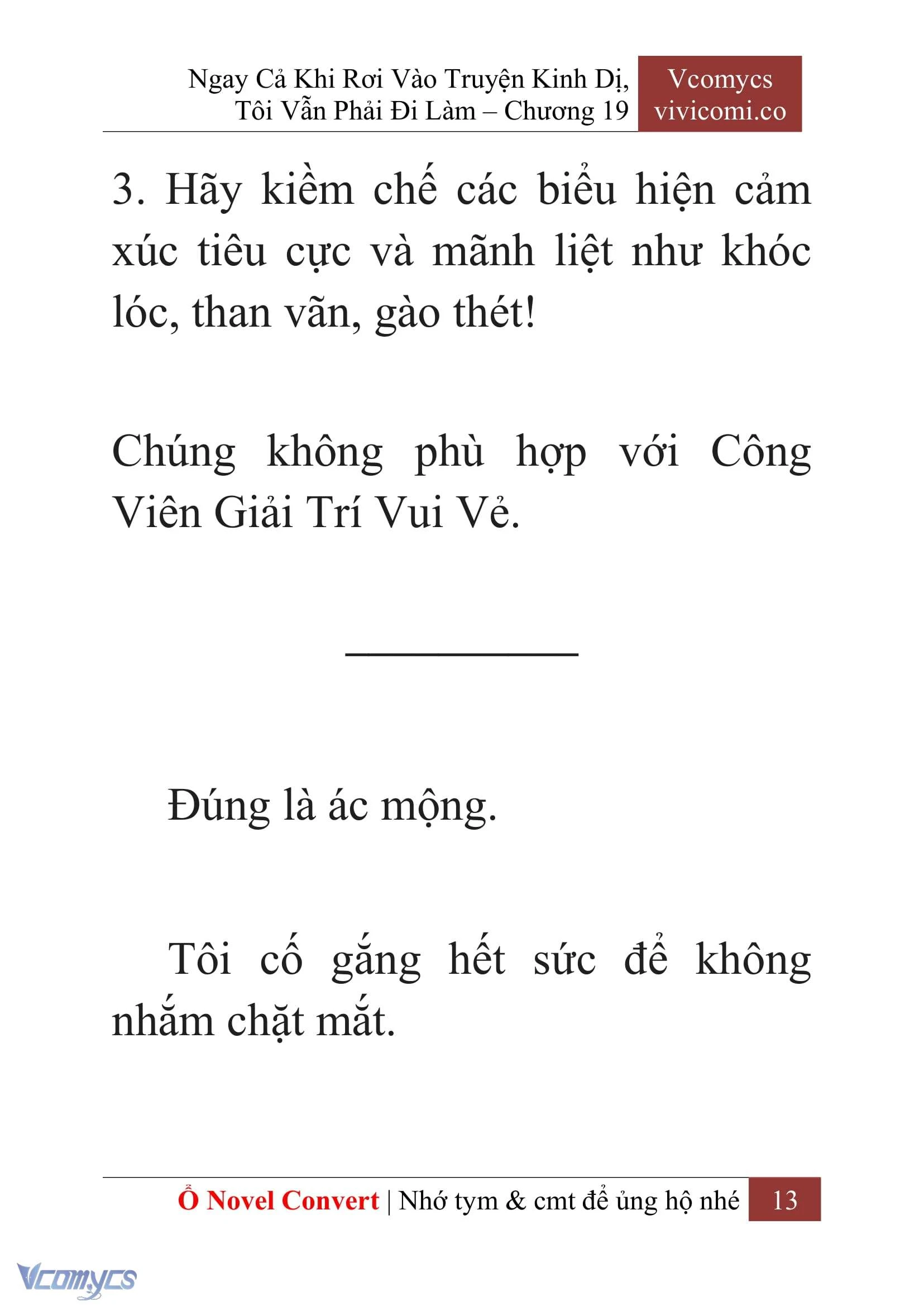 [Novel] Ngay Cả Khi Rơi Vào Truyện Kinh Dị, Tôi Vẫn Phải Đi Làm Chapter  19 - 15