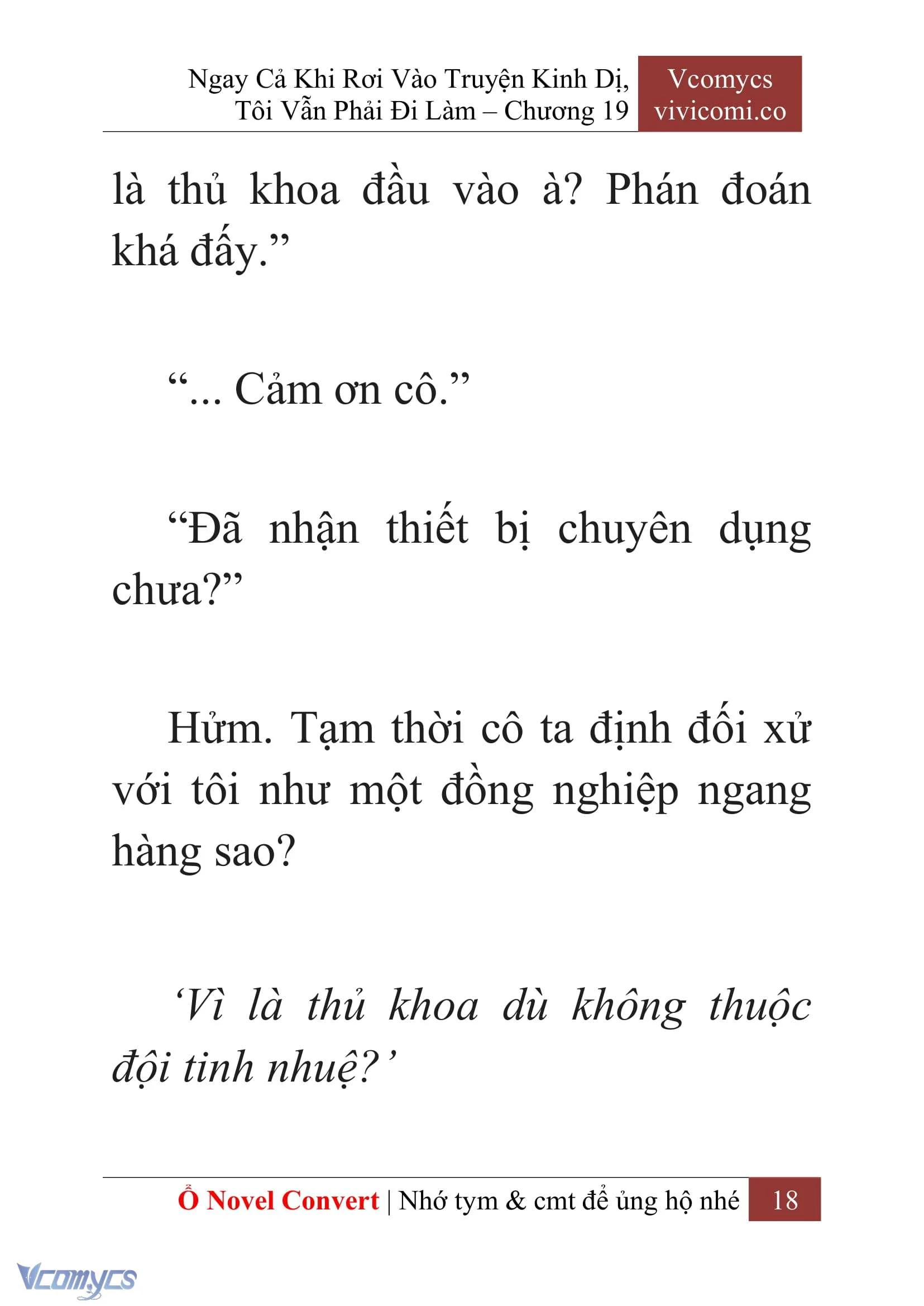 [Novel] Ngay Cả Khi Rơi Vào Truyện Kinh Dị, Tôi Vẫn Phải Đi Làm Chapter  19 - 20