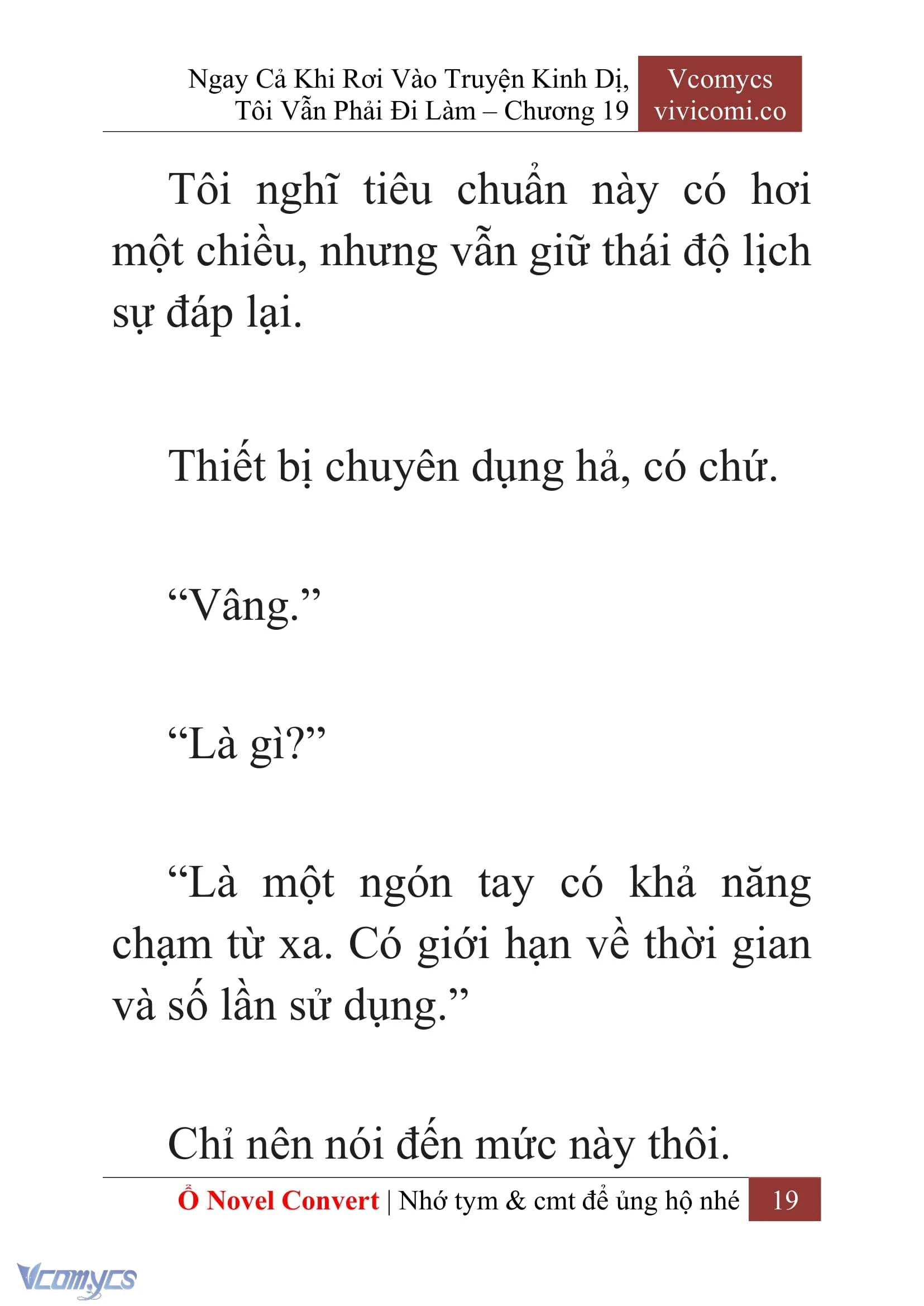 [Novel] Ngay Cả Khi Rơi Vào Truyện Kinh Dị, Tôi Vẫn Phải Đi Làm Chapter  19 - 21