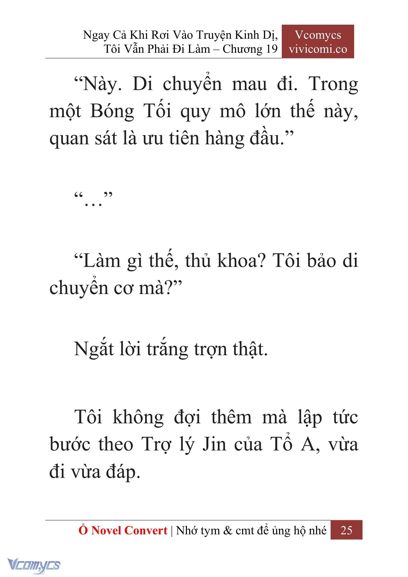 [Novel] Ngay Cả Khi Rơi Vào Truyện Kinh Dị, Tôi Vẫn Phải Đi Làm Chapter  19 - 27