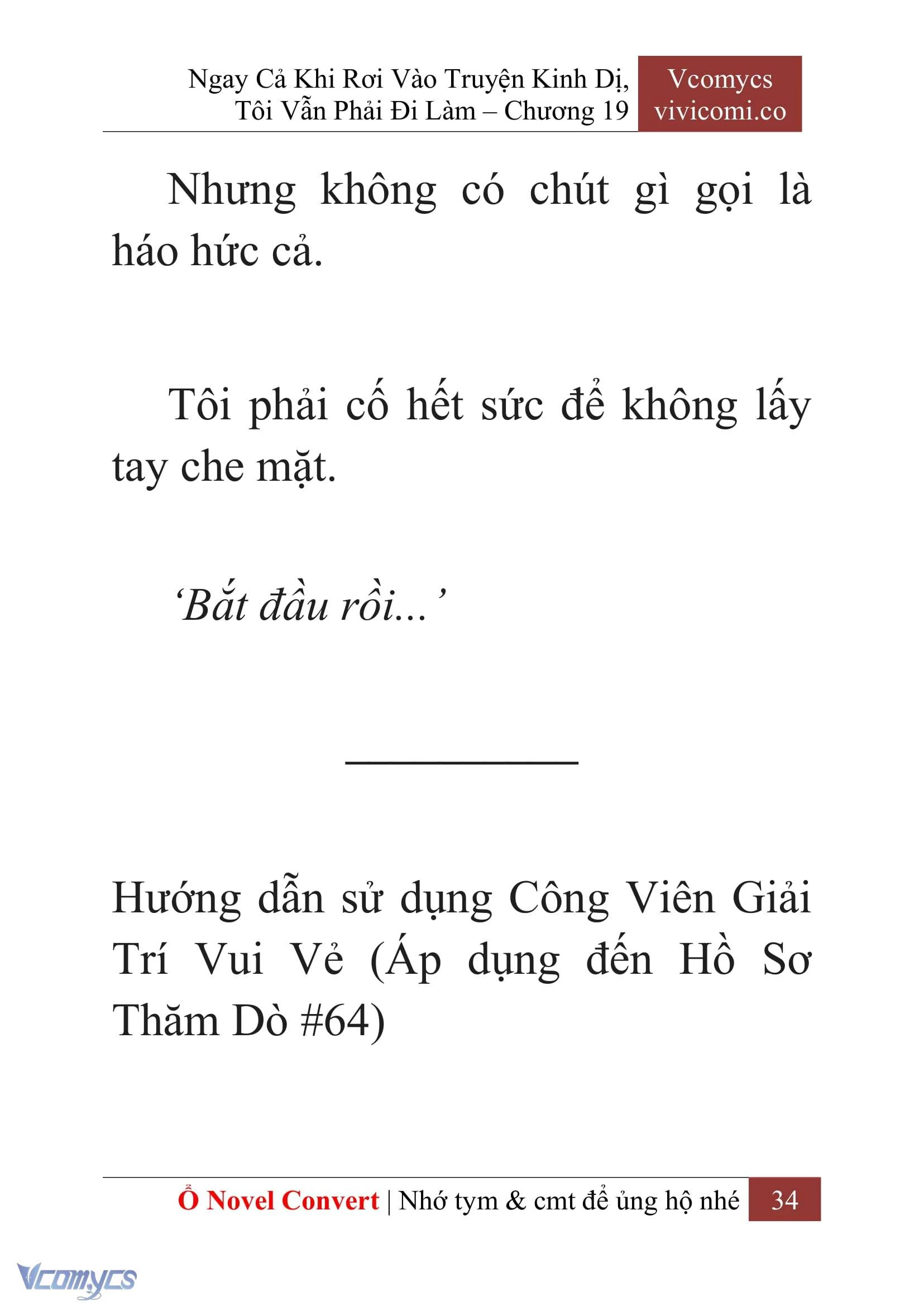 [Novel] Ngay Cả Khi Rơi Vào Truyện Kinh Dị, Tôi Vẫn Phải Đi Làm Chapter  19 - 36