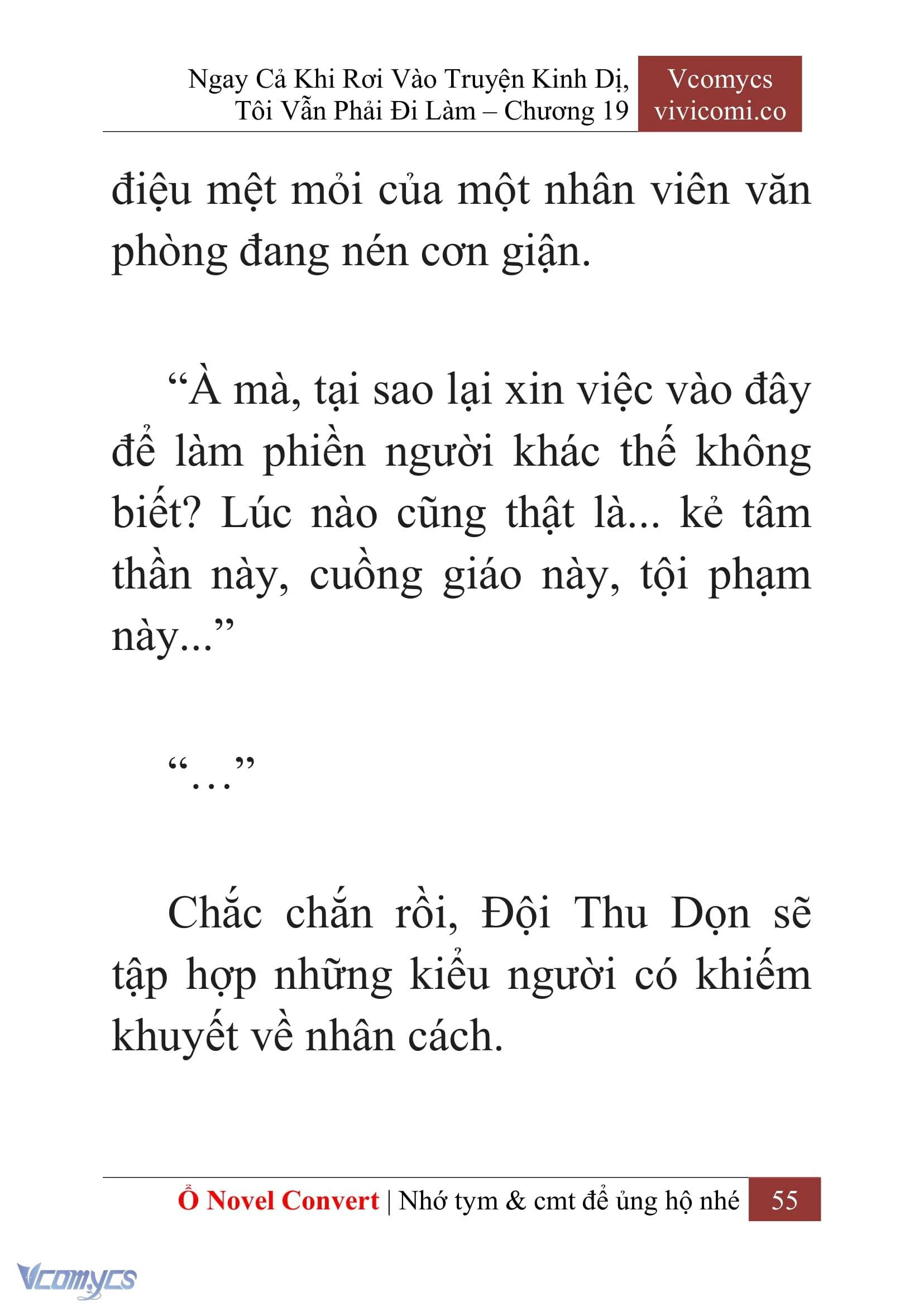 [Novel] Ngay Cả Khi Rơi Vào Truyện Kinh Dị, Tôi Vẫn Phải Đi Làm Chapter  19 - 57
