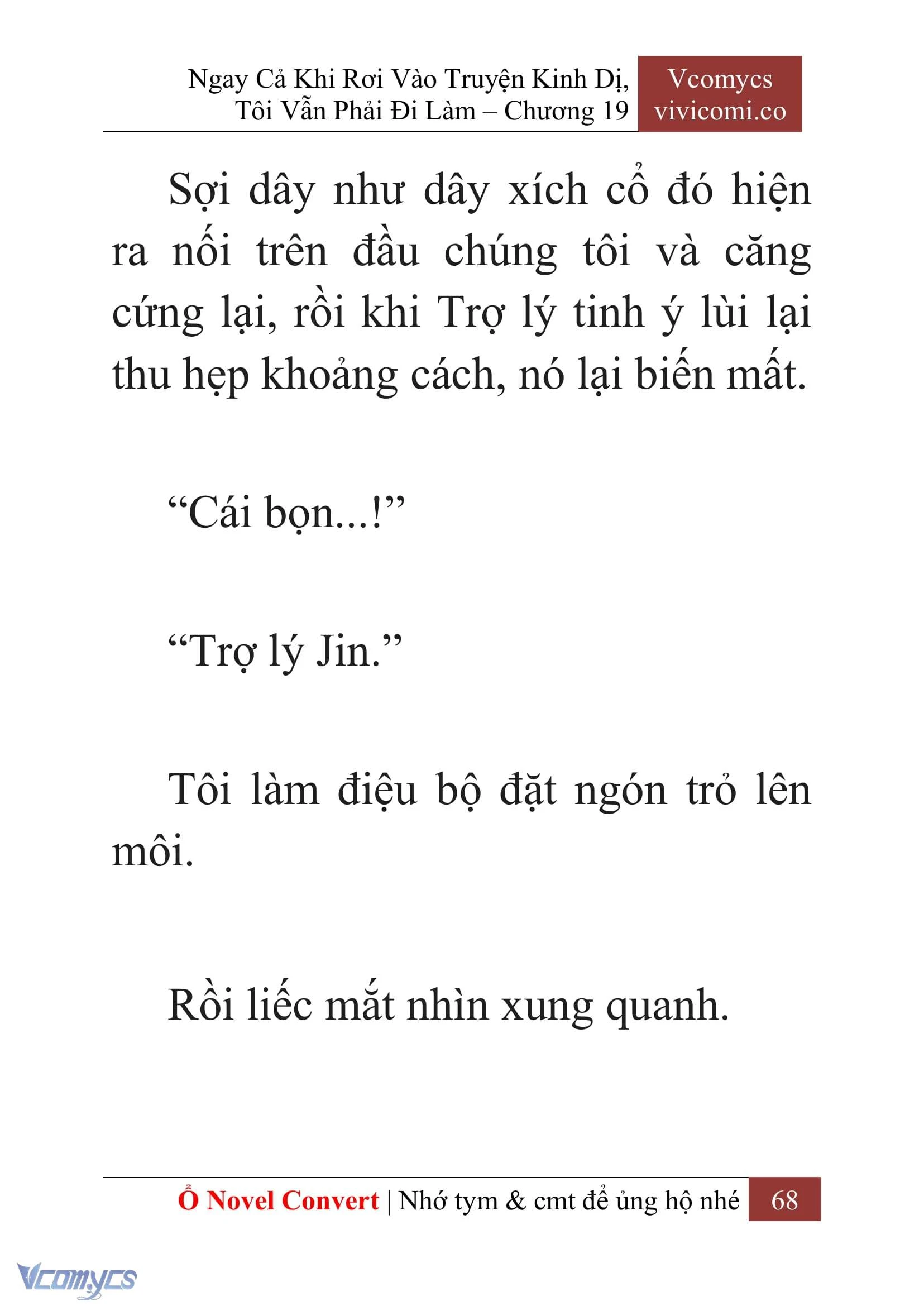 [Novel] Ngay Cả Khi Rơi Vào Truyện Kinh Dị, Tôi Vẫn Phải Đi Làm Chapter  19 - 70