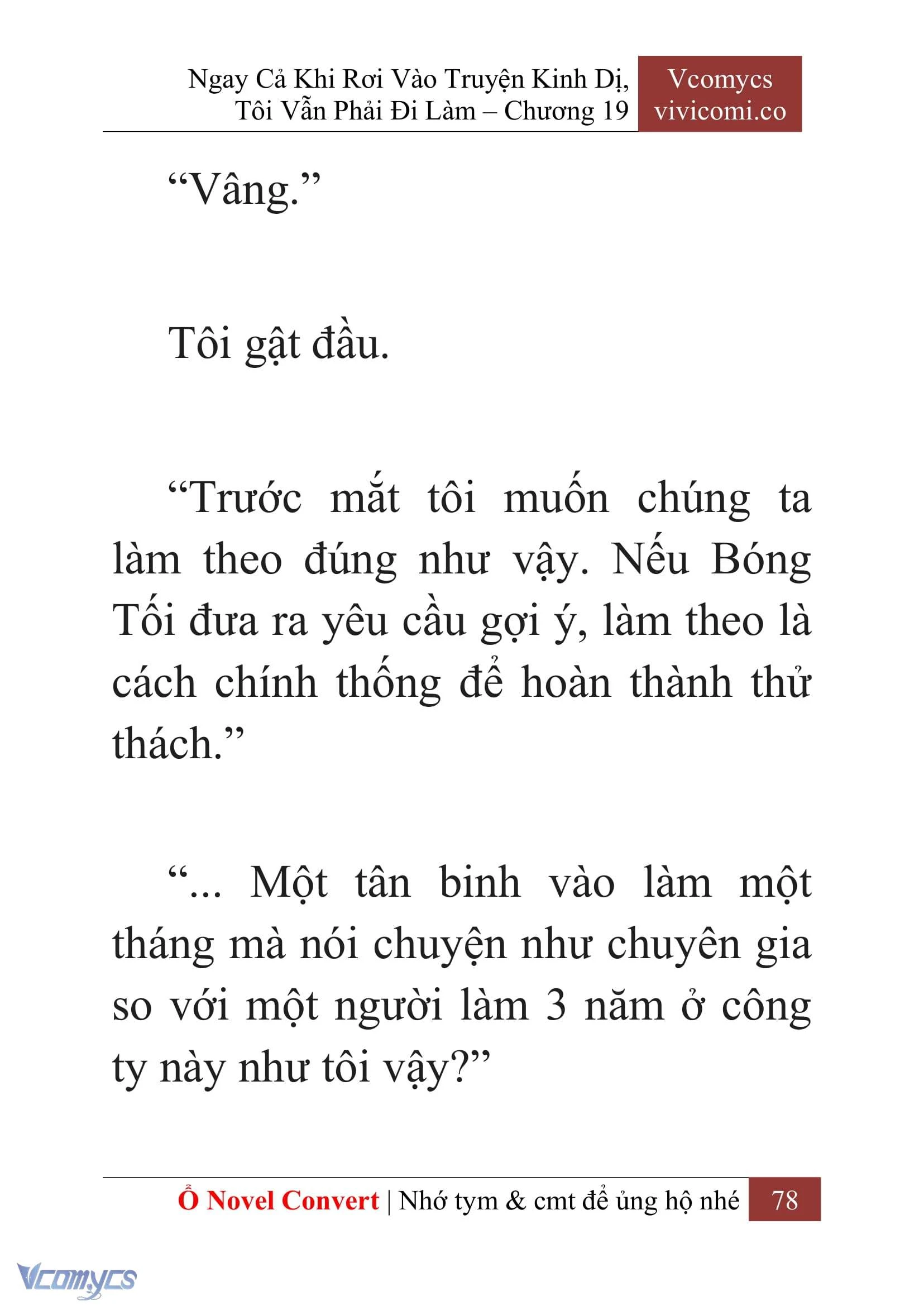 [Novel] Ngay Cả Khi Rơi Vào Truyện Kinh Dị, Tôi Vẫn Phải Đi Làm Chapter  19 - 80