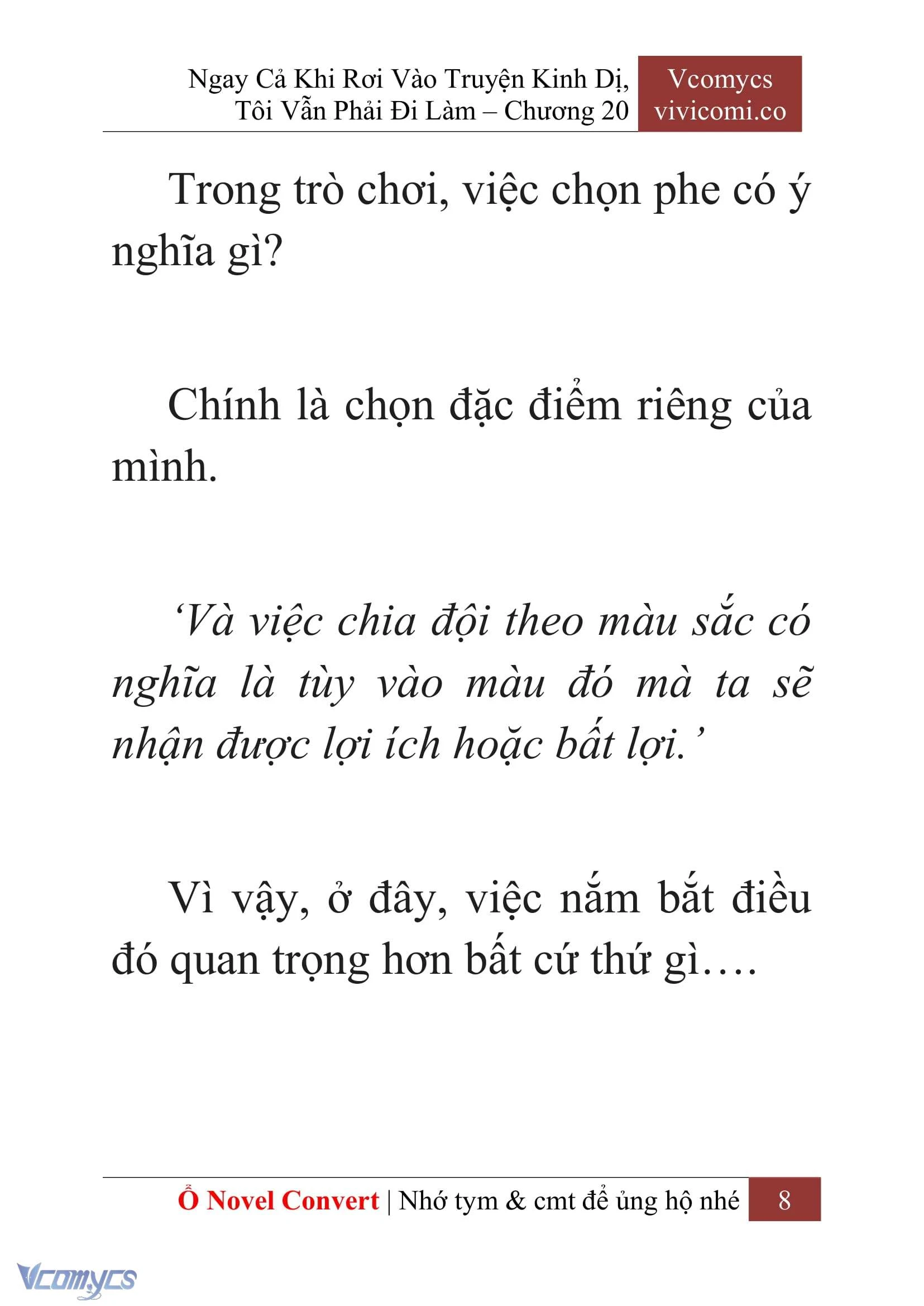 [Novel] Ngay Cả Khi Rơi Vào Truyện Kinh Dị, Tôi Vẫn Phải Đi Làm Chapter  20 - 10
