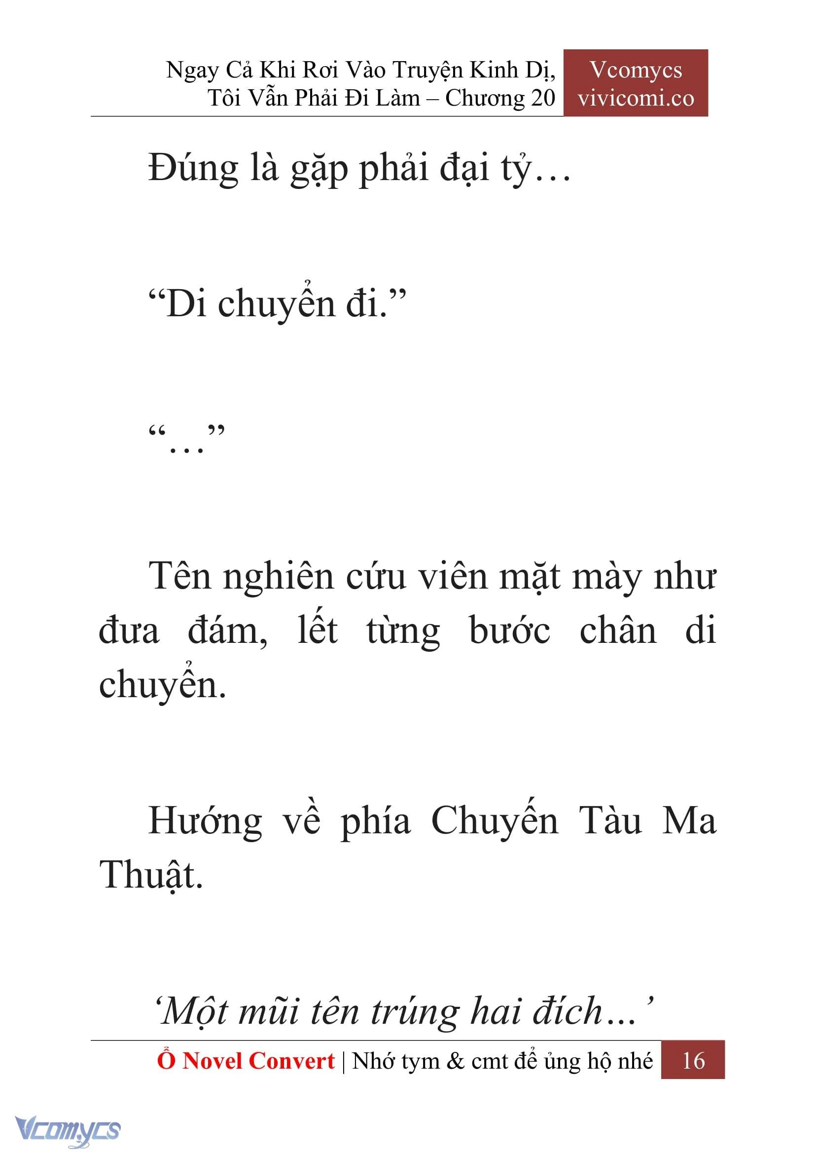 [Novel] Ngay Cả Khi Rơi Vào Truyện Kinh Dị, Tôi Vẫn Phải Đi Làm Chapter  20 - 18