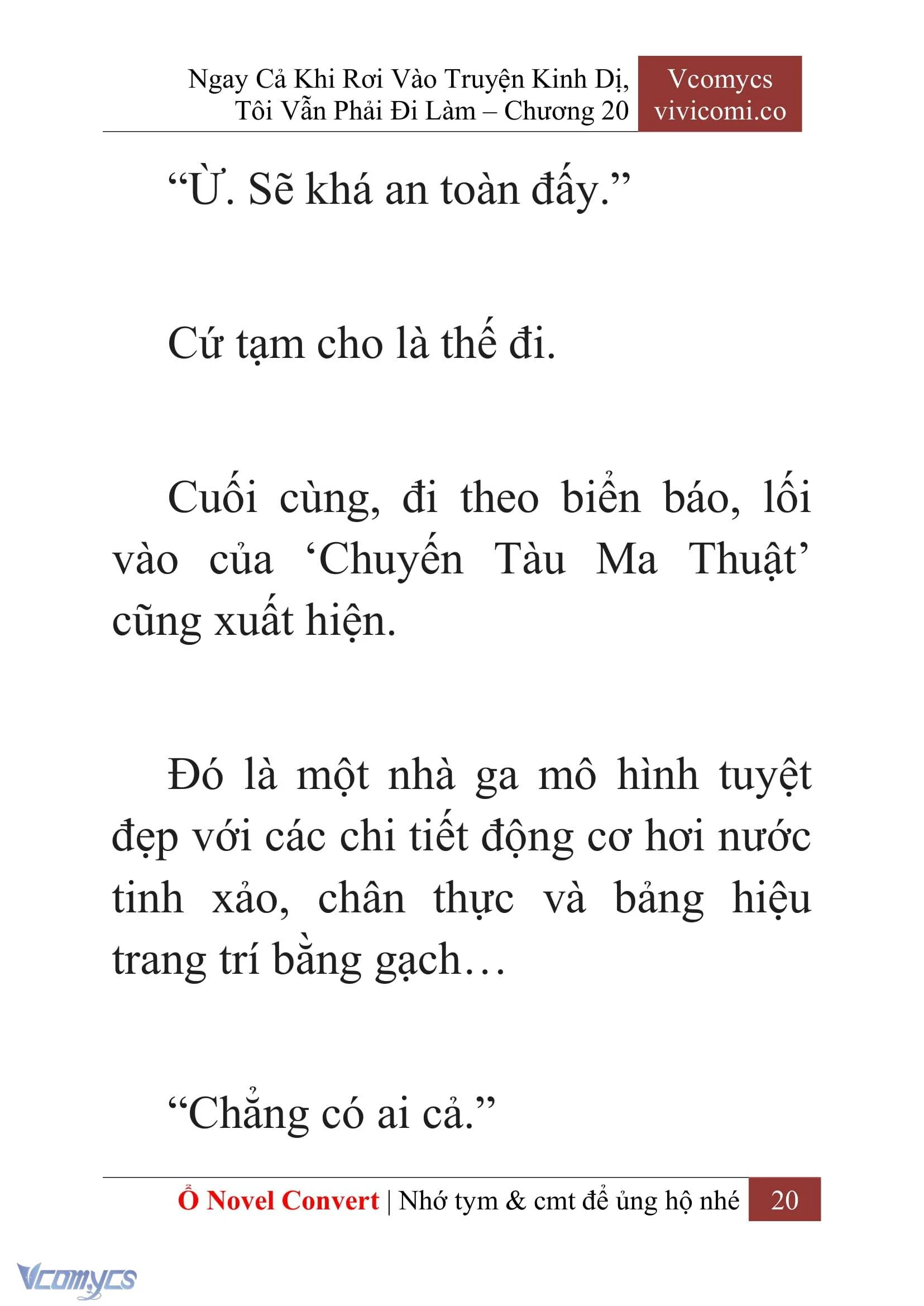 [Novel] Ngay Cả Khi Rơi Vào Truyện Kinh Dị, Tôi Vẫn Phải Đi Làm Chapter  20 - 22
