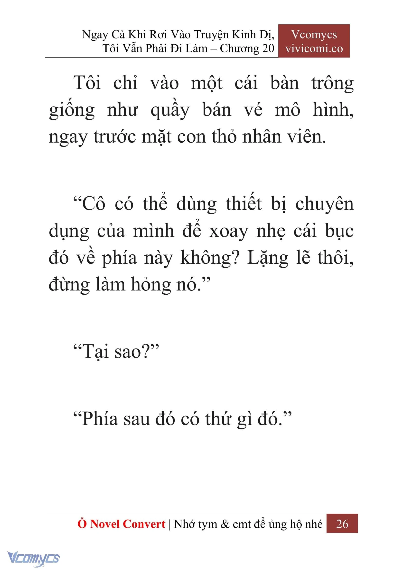 [Novel] Ngay Cả Khi Rơi Vào Truyện Kinh Dị, Tôi Vẫn Phải Đi Làm Chapter  20 - 28
