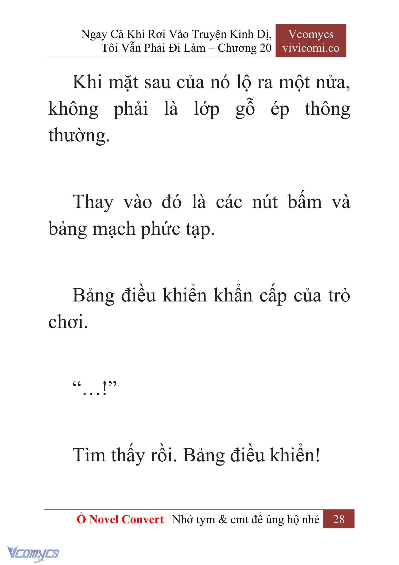 [Novel] Ngay Cả Khi Rơi Vào Truyện Kinh Dị, Tôi Vẫn Phải Đi Làm Chapter  20 - 30