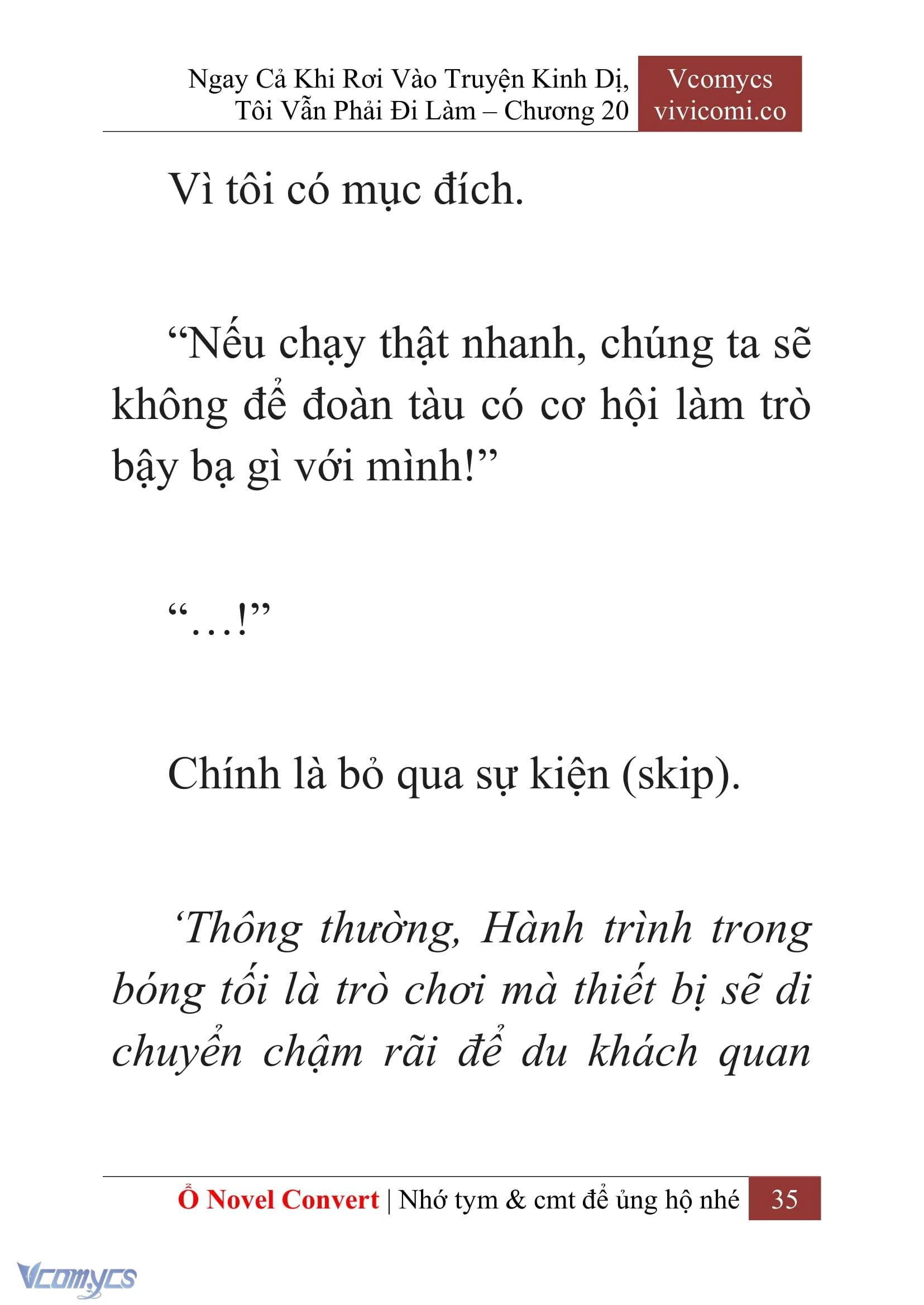 [Novel] Ngay Cả Khi Rơi Vào Truyện Kinh Dị, Tôi Vẫn Phải Đi Làm Chapter  20 - 37