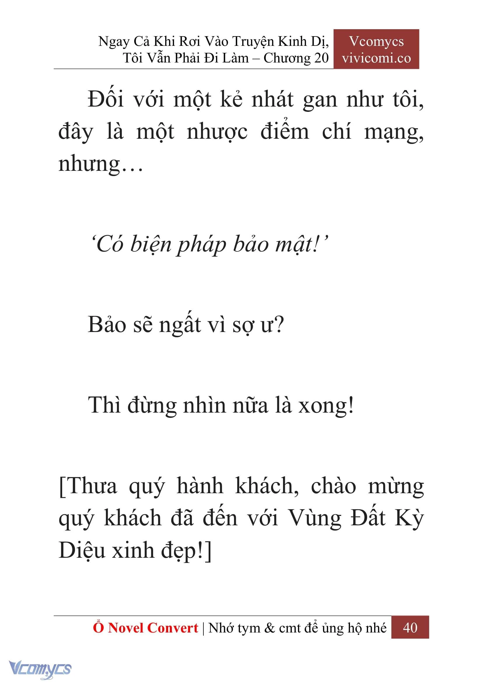 [Novel] Ngay Cả Khi Rơi Vào Truyện Kinh Dị, Tôi Vẫn Phải Đi Làm Chapter  20 - 42