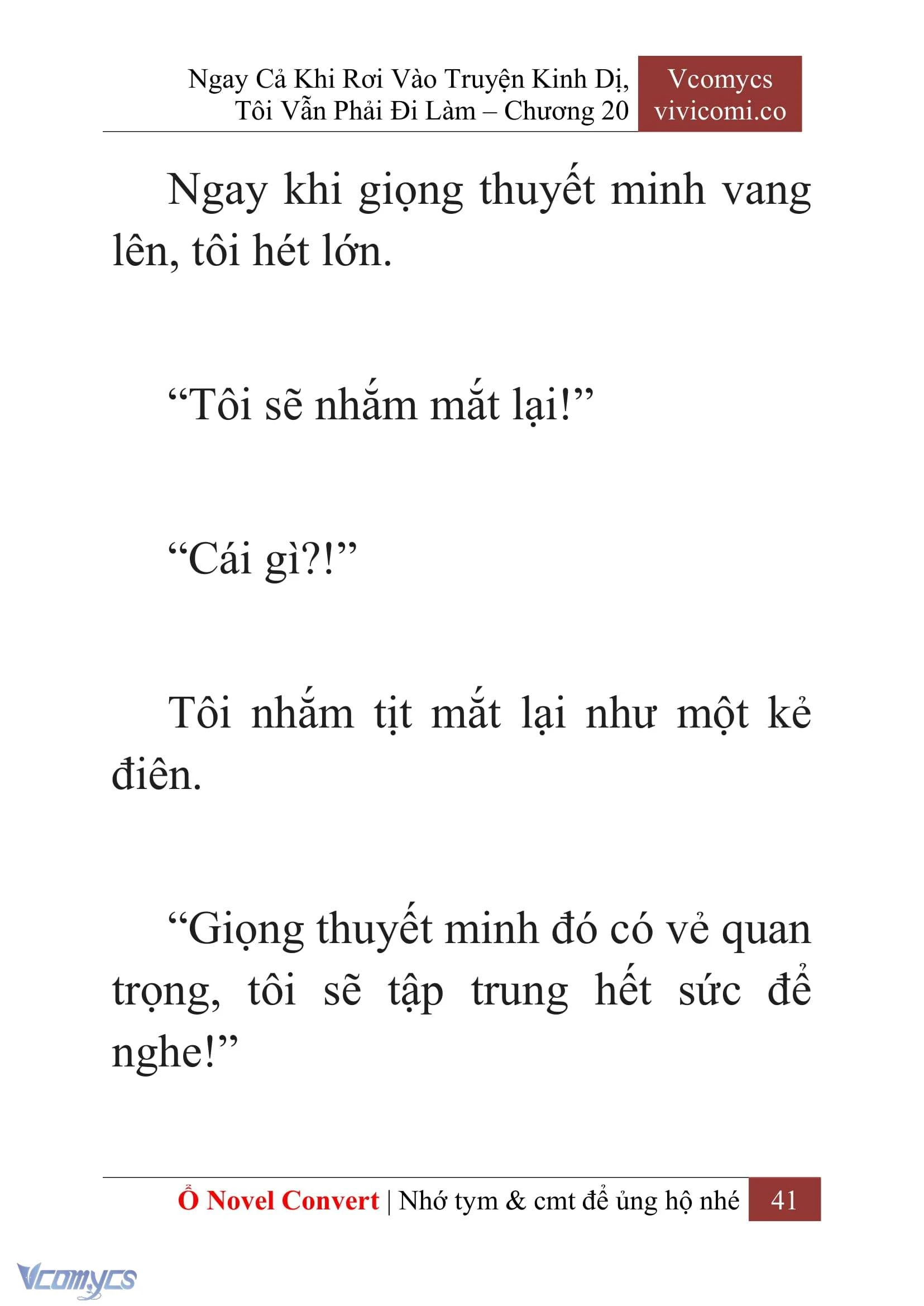 [Novel] Ngay Cả Khi Rơi Vào Truyện Kinh Dị, Tôi Vẫn Phải Đi Làm Chapter  20 - 43