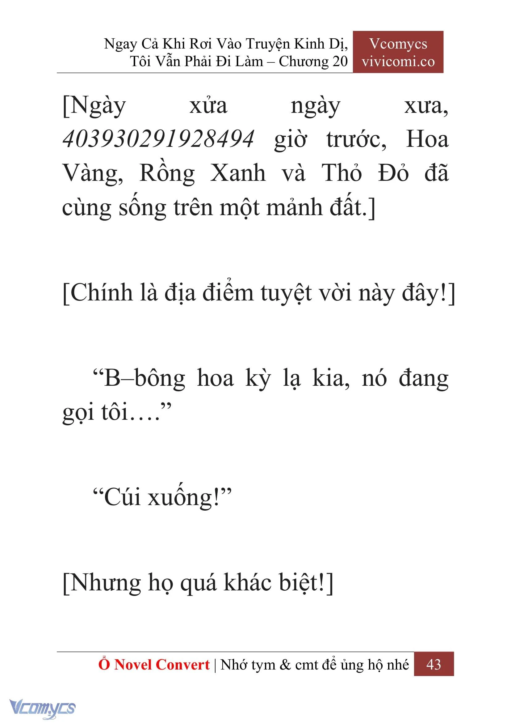[Novel] Ngay Cả Khi Rơi Vào Truyện Kinh Dị, Tôi Vẫn Phải Đi Làm Chapter  20 - 45