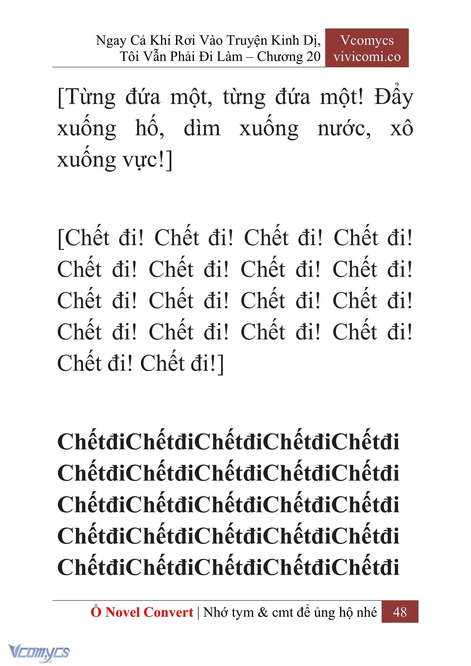 [Novel] Ngay Cả Khi Rơi Vào Truyện Kinh Dị, Tôi Vẫn Phải Đi Làm Chapter  20 - 50