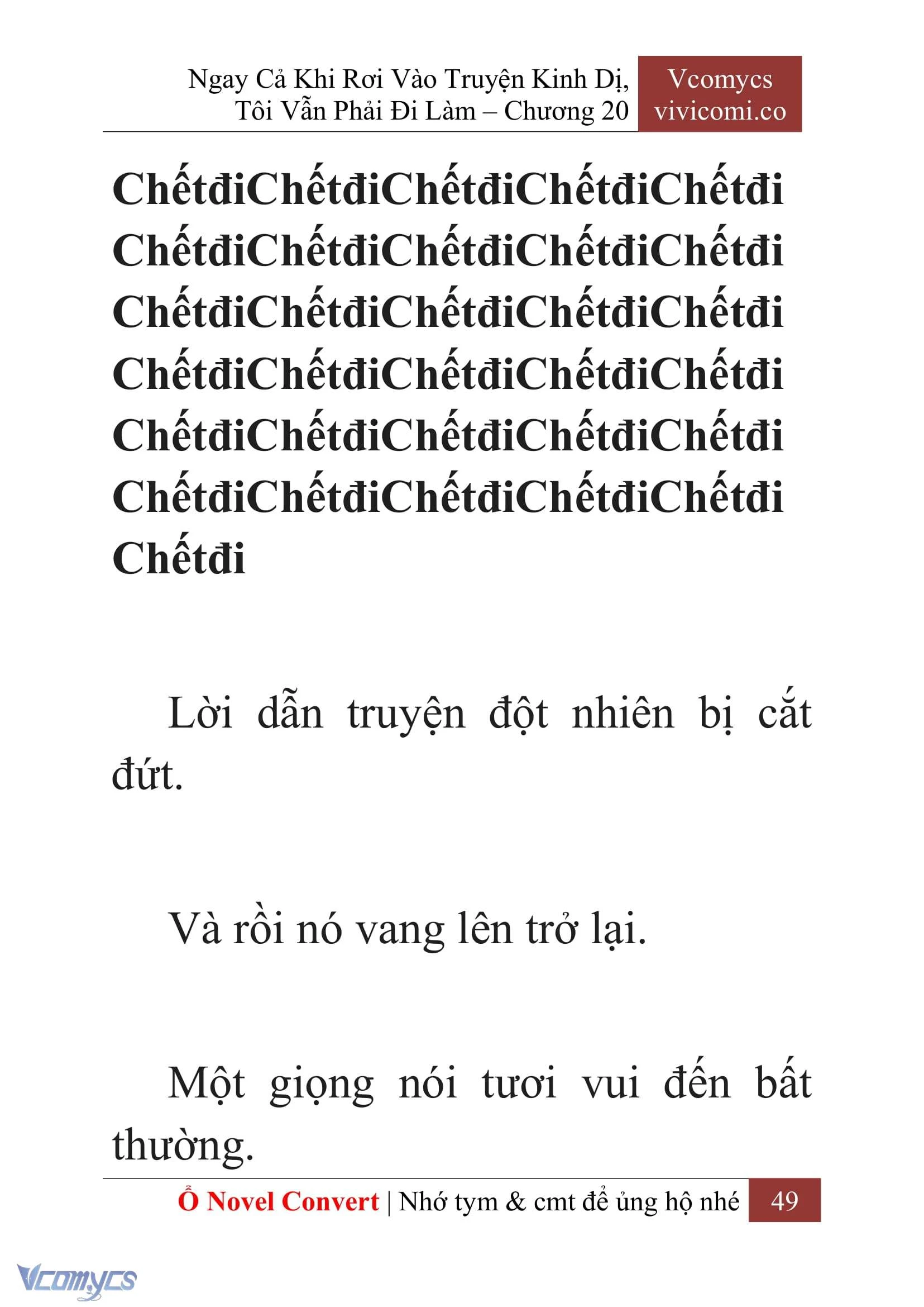 [Novel] Ngay Cả Khi Rơi Vào Truyện Kinh Dị, Tôi Vẫn Phải Đi Làm Chapter  20 - 51