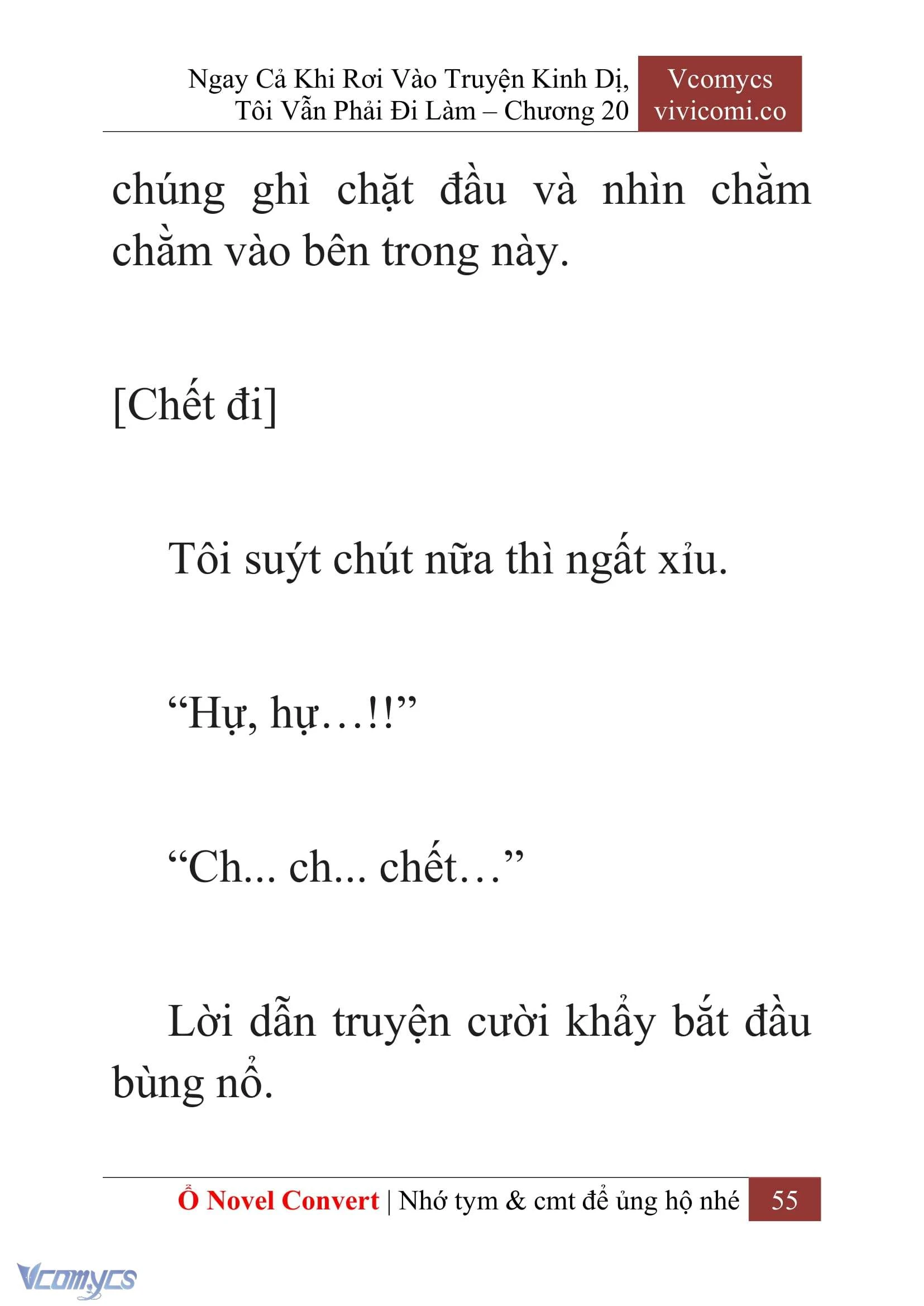 [Novel] Ngay Cả Khi Rơi Vào Truyện Kinh Dị, Tôi Vẫn Phải Đi Làm Chapter  20 - 57