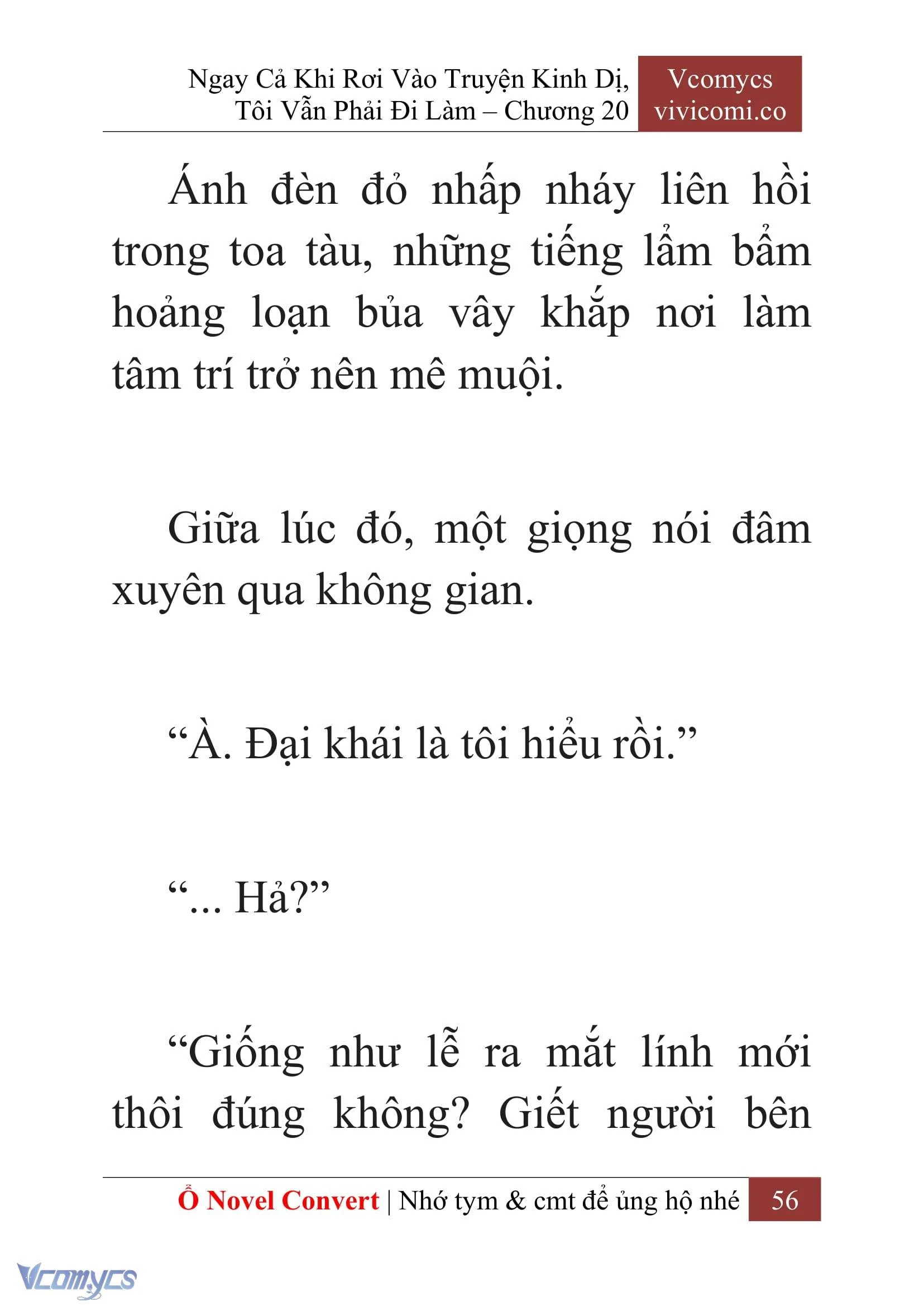 [Novel] Ngay Cả Khi Rơi Vào Truyện Kinh Dị, Tôi Vẫn Phải Đi Làm Chapter  20 - 58