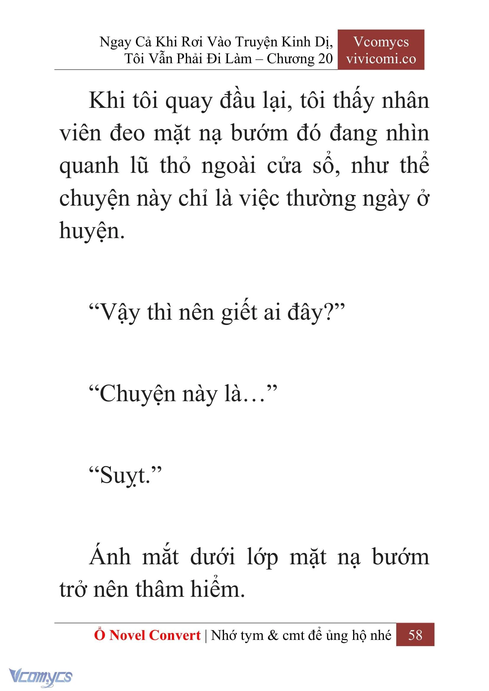 [Novel] Ngay Cả Khi Rơi Vào Truyện Kinh Dị, Tôi Vẫn Phải Đi Làm Chapter  20 - 60