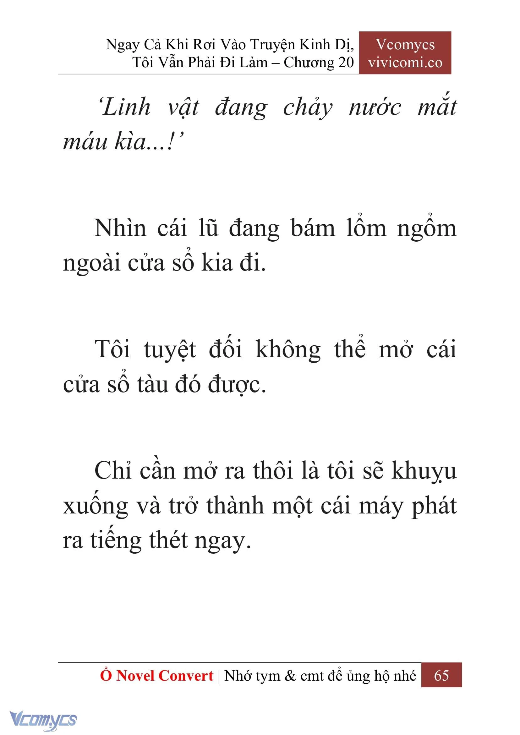 [Novel] Ngay Cả Khi Rơi Vào Truyện Kinh Dị, Tôi Vẫn Phải Đi Làm Chapter  20 - 67
