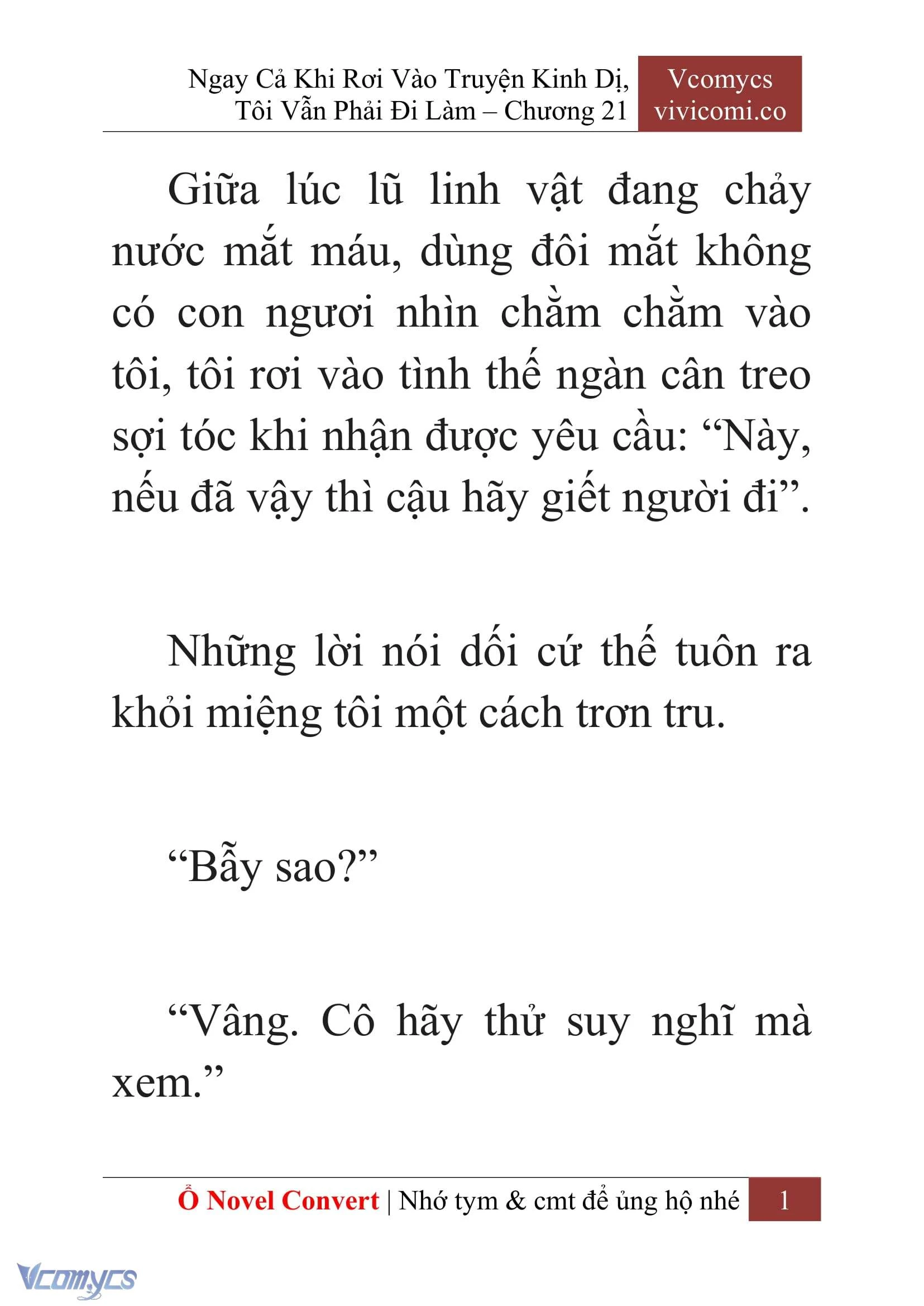 [Novel] Ngay Cả Khi Rơi Vào Truyện Kinh Dị, Tôi Vẫn Phải Đi Làm Chapter  21 - 3