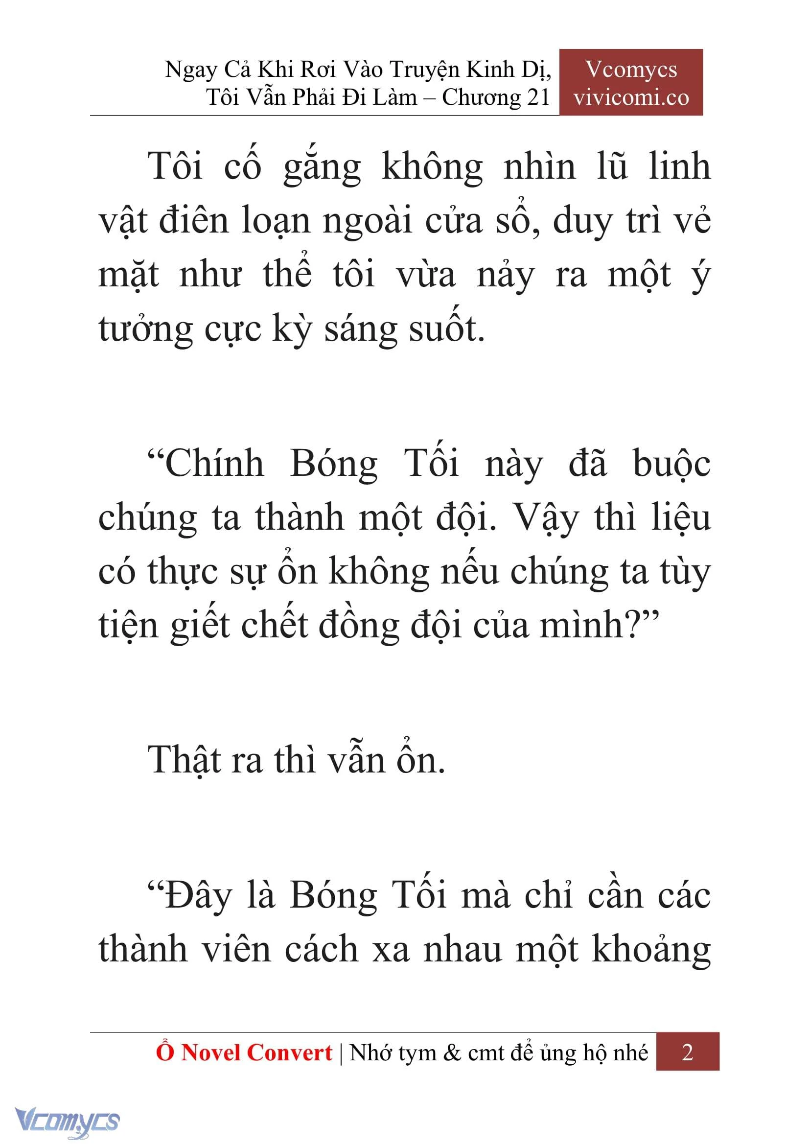 [Novel] Ngay Cả Khi Rơi Vào Truyện Kinh Dị, Tôi Vẫn Phải Đi Làm Chapter  21 - 4