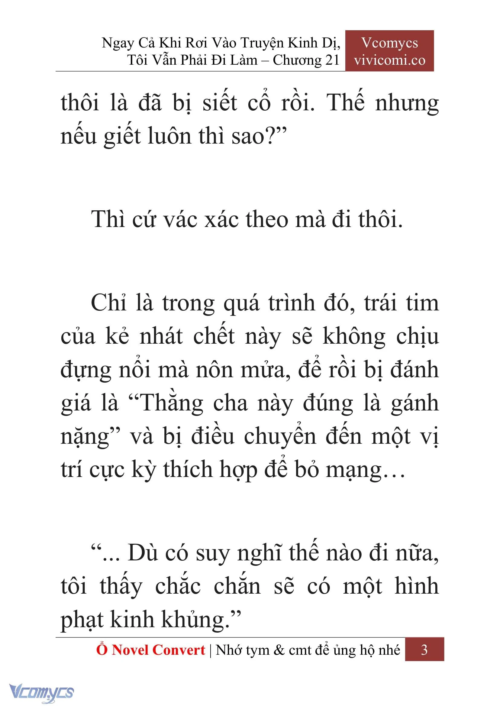 [Novel] Ngay Cả Khi Rơi Vào Truyện Kinh Dị, Tôi Vẫn Phải Đi Làm Chapter  21 - 5