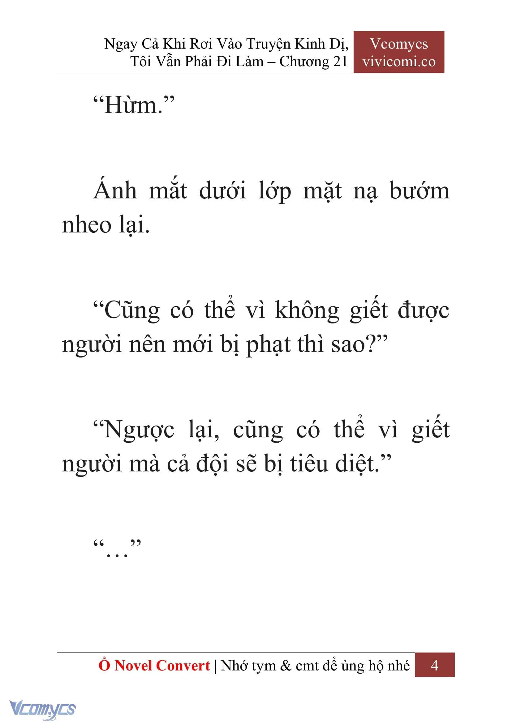 [Novel] Ngay Cả Khi Rơi Vào Truyện Kinh Dị, Tôi Vẫn Phải Đi Làm Chapter  21 - 6