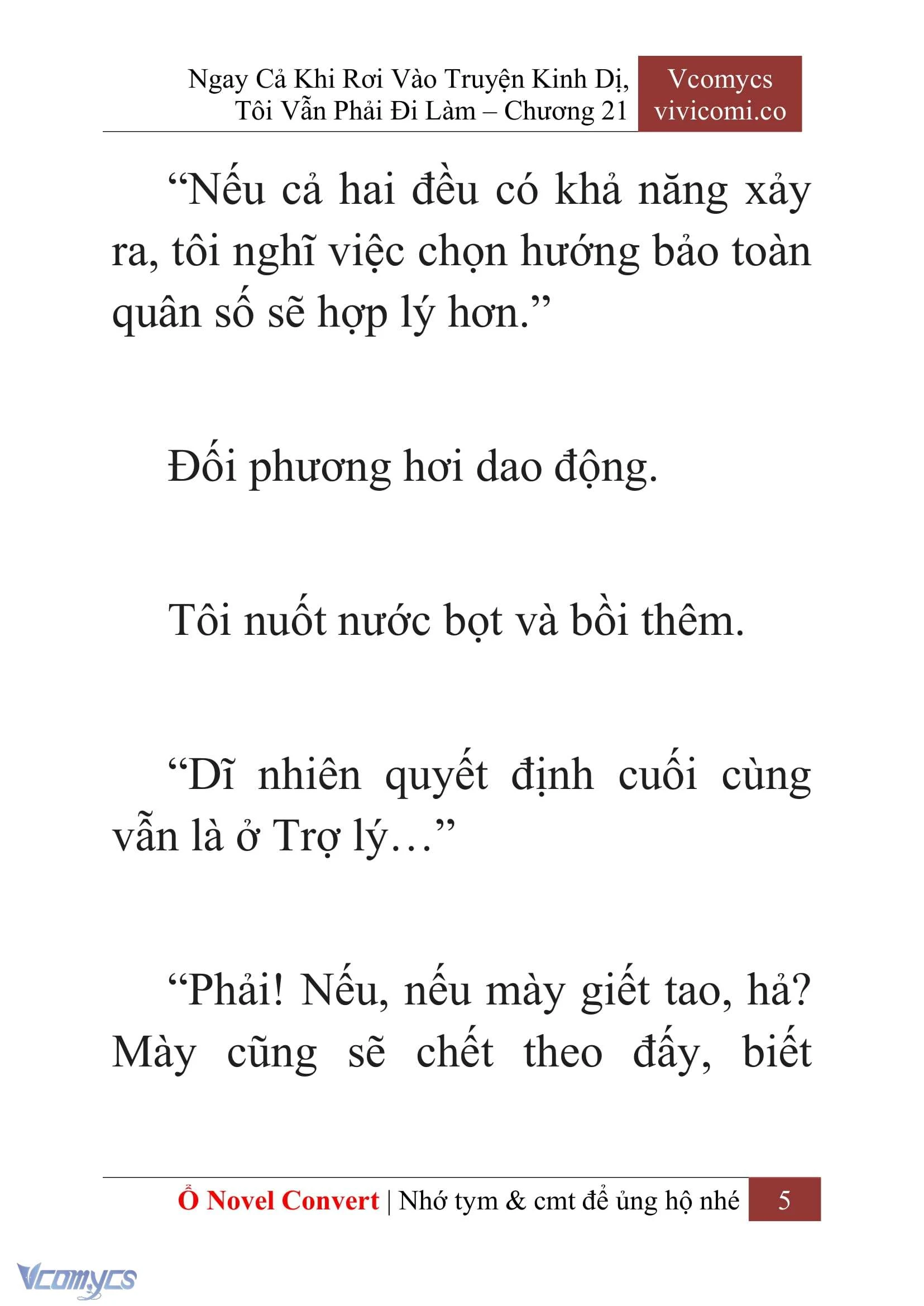 [Novel] Ngay Cả Khi Rơi Vào Truyện Kinh Dị, Tôi Vẫn Phải Đi Làm Chapter  21 - 7