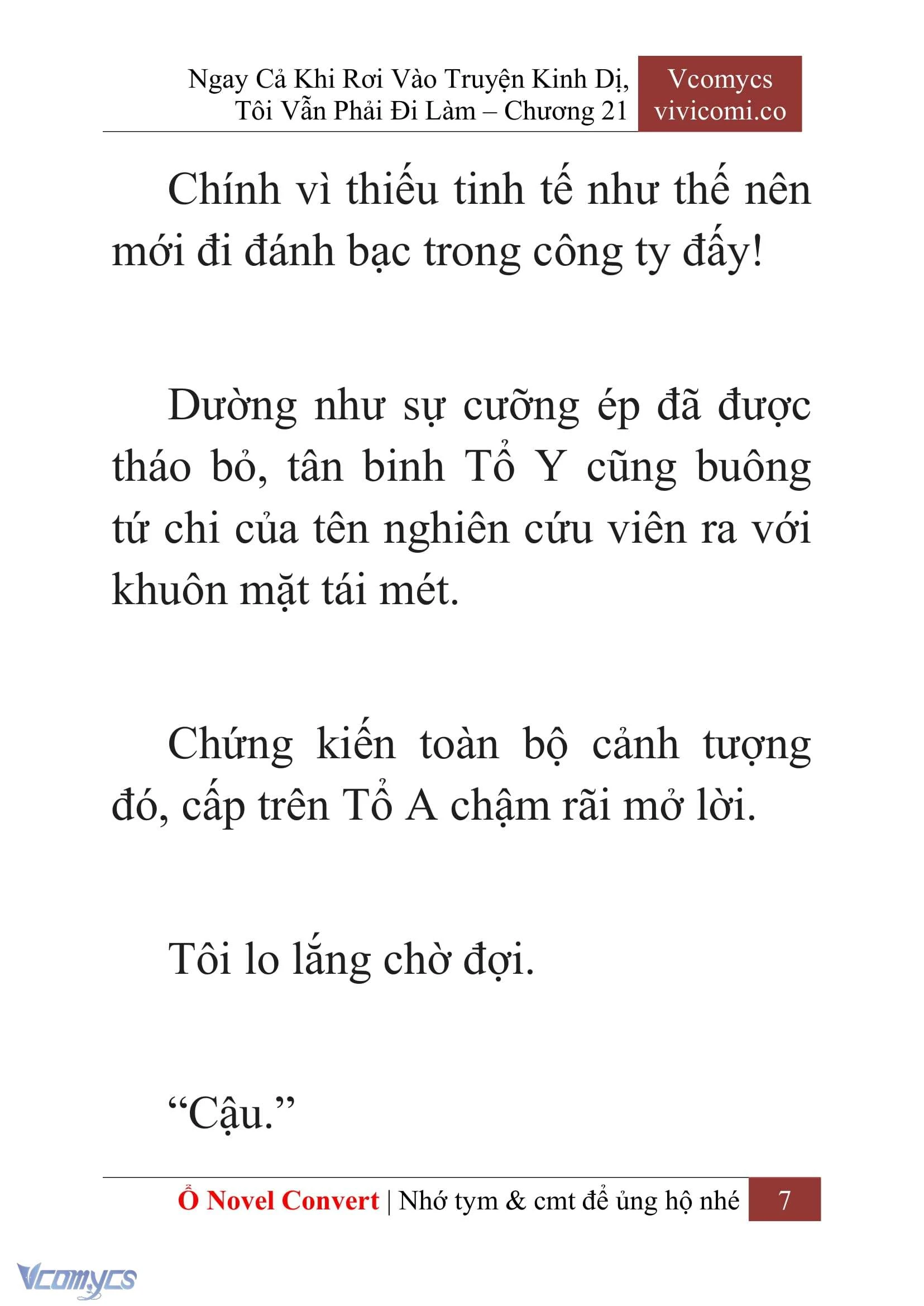 [Novel] Ngay Cả Khi Rơi Vào Truyện Kinh Dị, Tôi Vẫn Phải Đi Làm Chapter  21 - 9