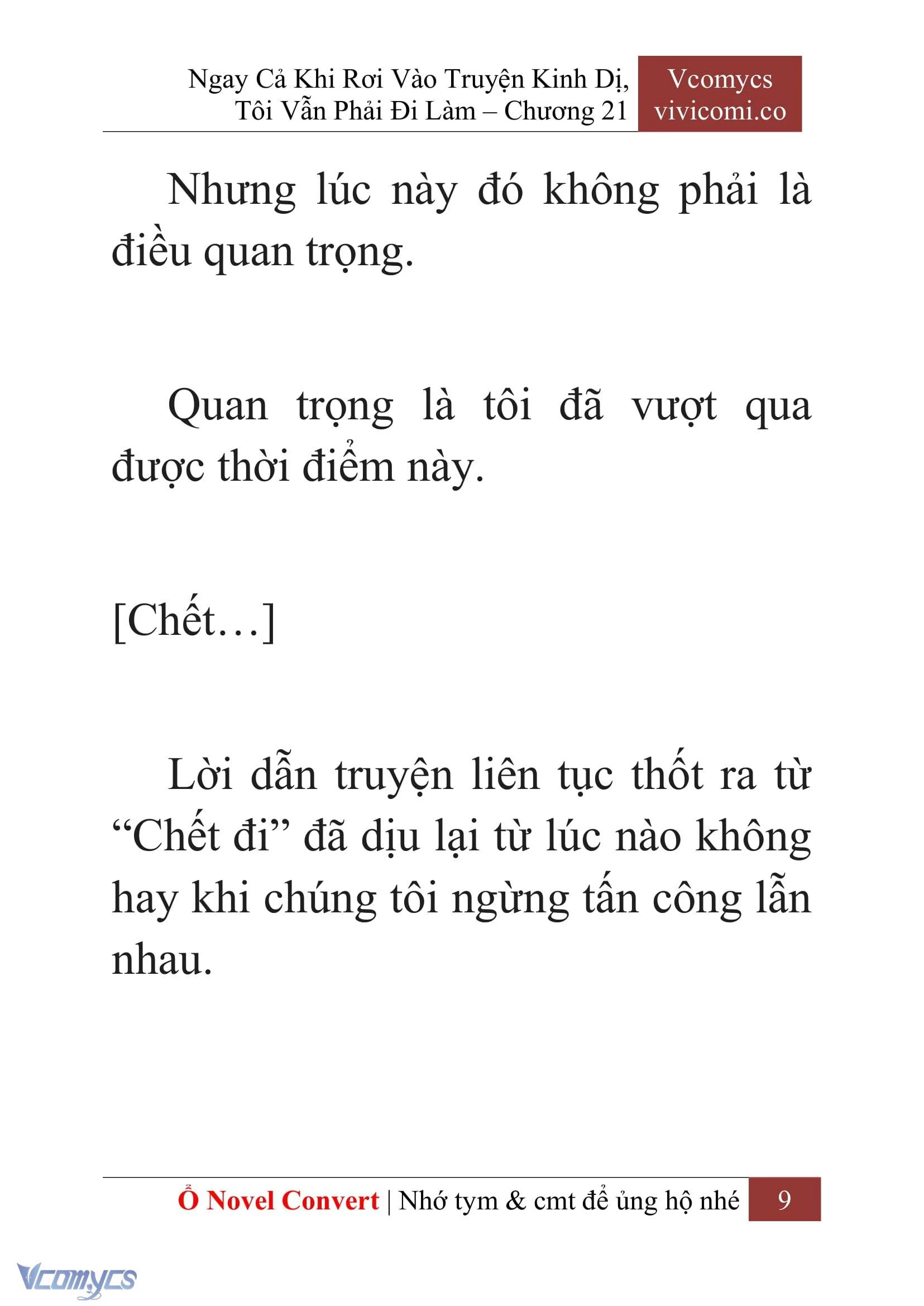 [Novel] Ngay Cả Khi Rơi Vào Truyện Kinh Dị, Tôi Vẫn Phải Đi Làm Chapter  21 - 11
