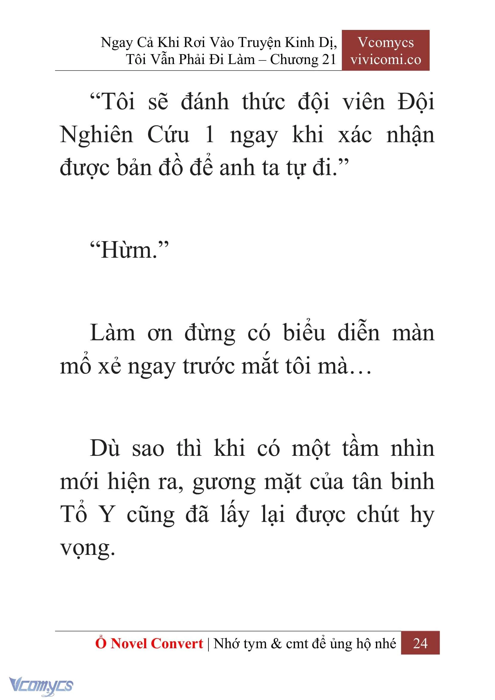 [Novel] Ngay Cả Khi Rơi Vào Truyện Kinh Dị, Tôi Vẫn Phải Đi Làm Chapter  21 - 26
