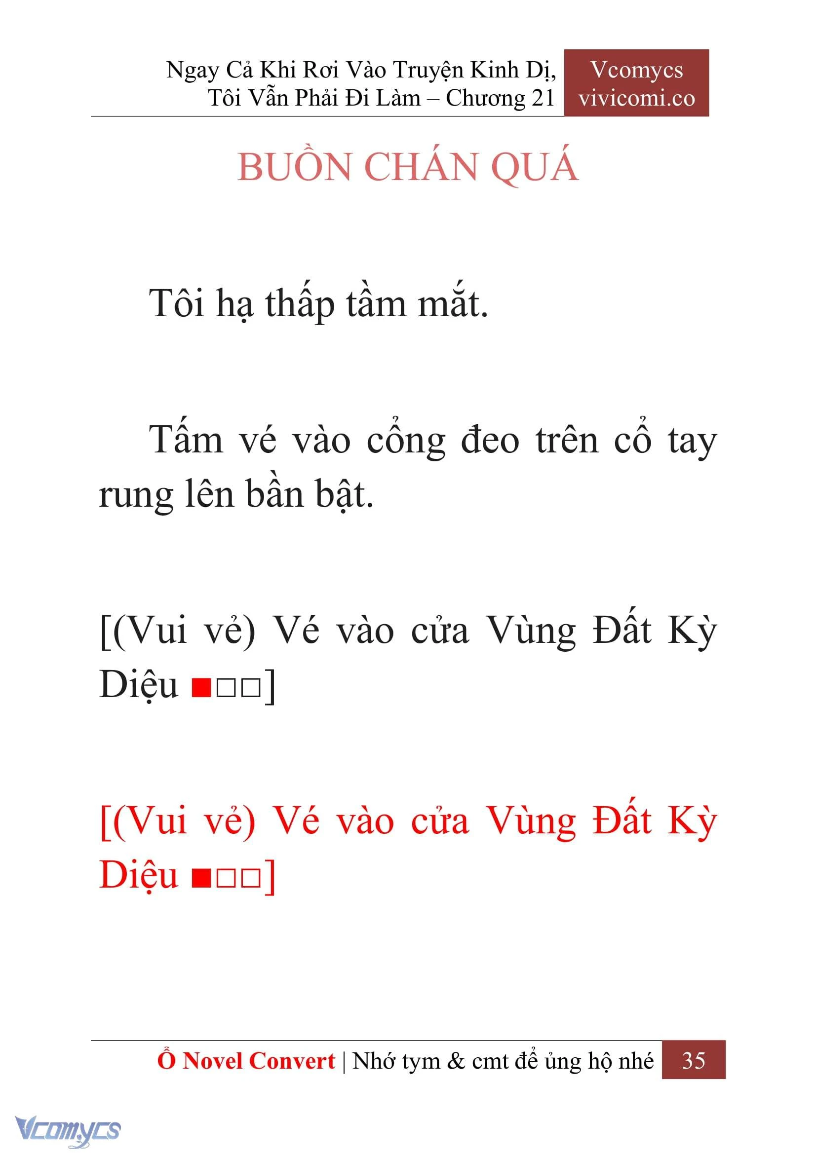 [Novel] Ngay Cả Khi Rơi Vào Truyện Kinh Dị, Tôi Vẫn Phải Đi Làm Chapter  21 - 37