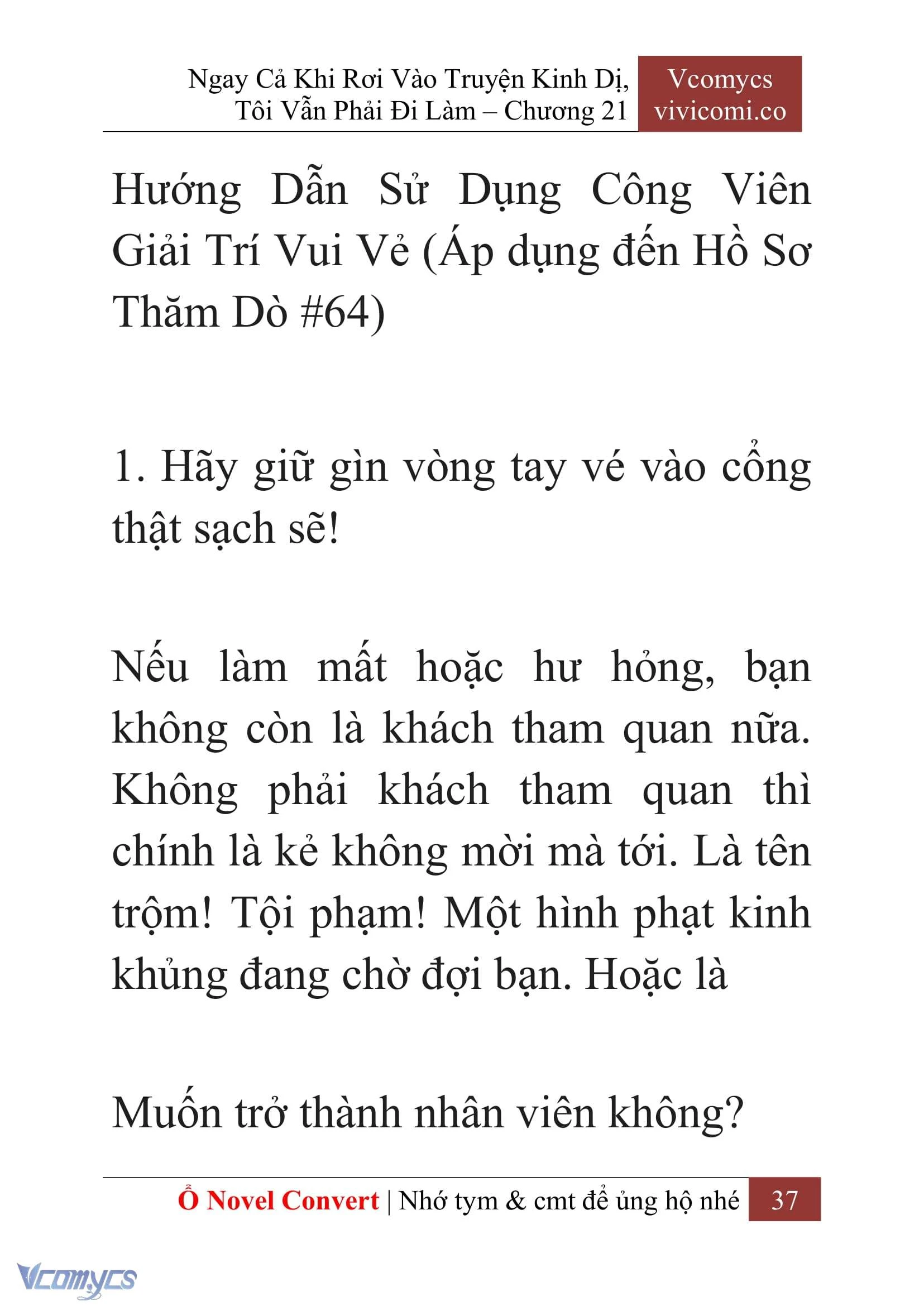 [Novel] Ngay Cả Khi Rơi Vào Truyện Kinh Dị, Tôi Vẫn Phải Đi Làm Chapter  21 - 39
