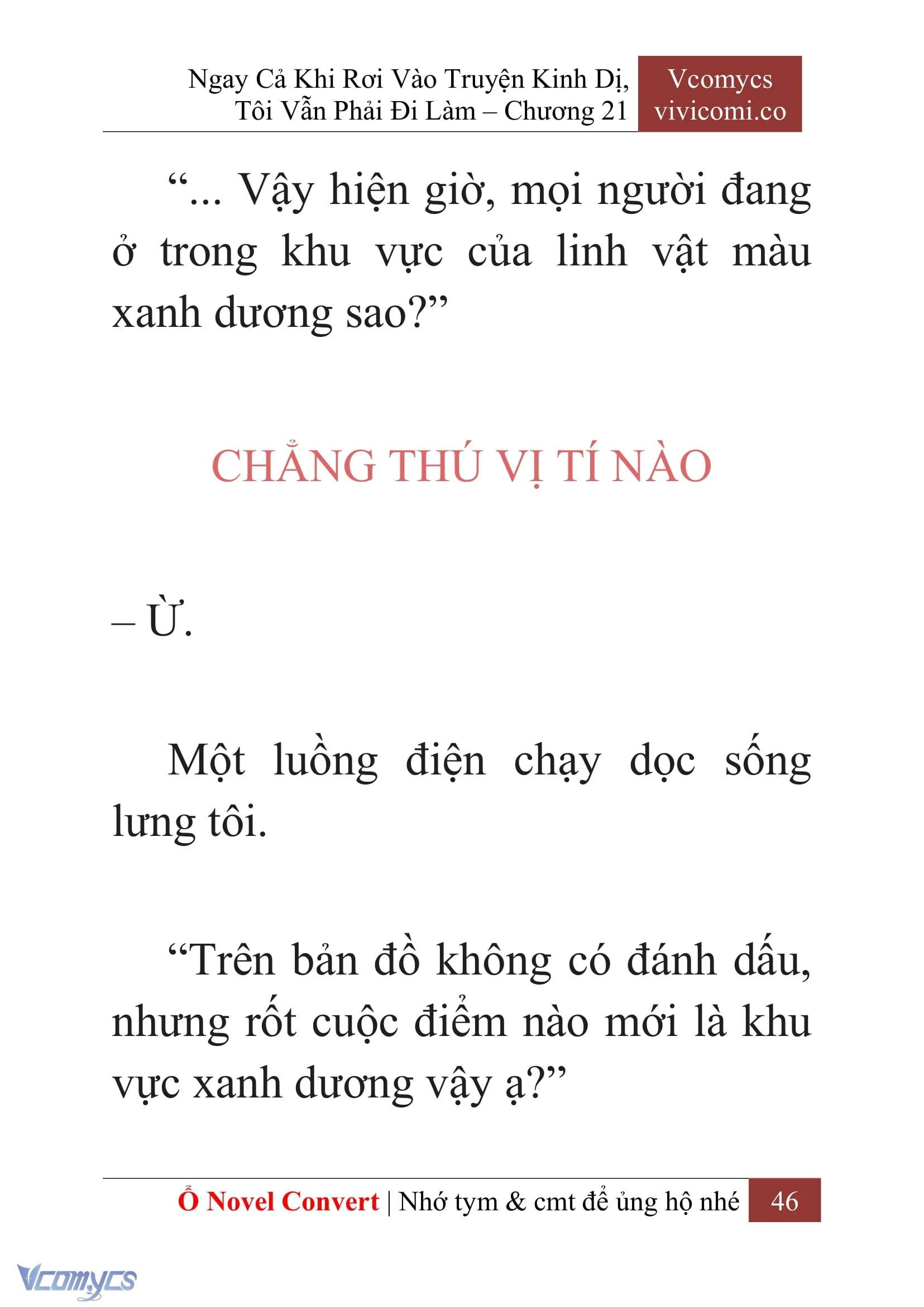 [Novel] Ngay Cả Khi Rơi Vào Truyện Kinh Dị, Tôi Vẫn Phải Đi Làm Chapter  21 - 48