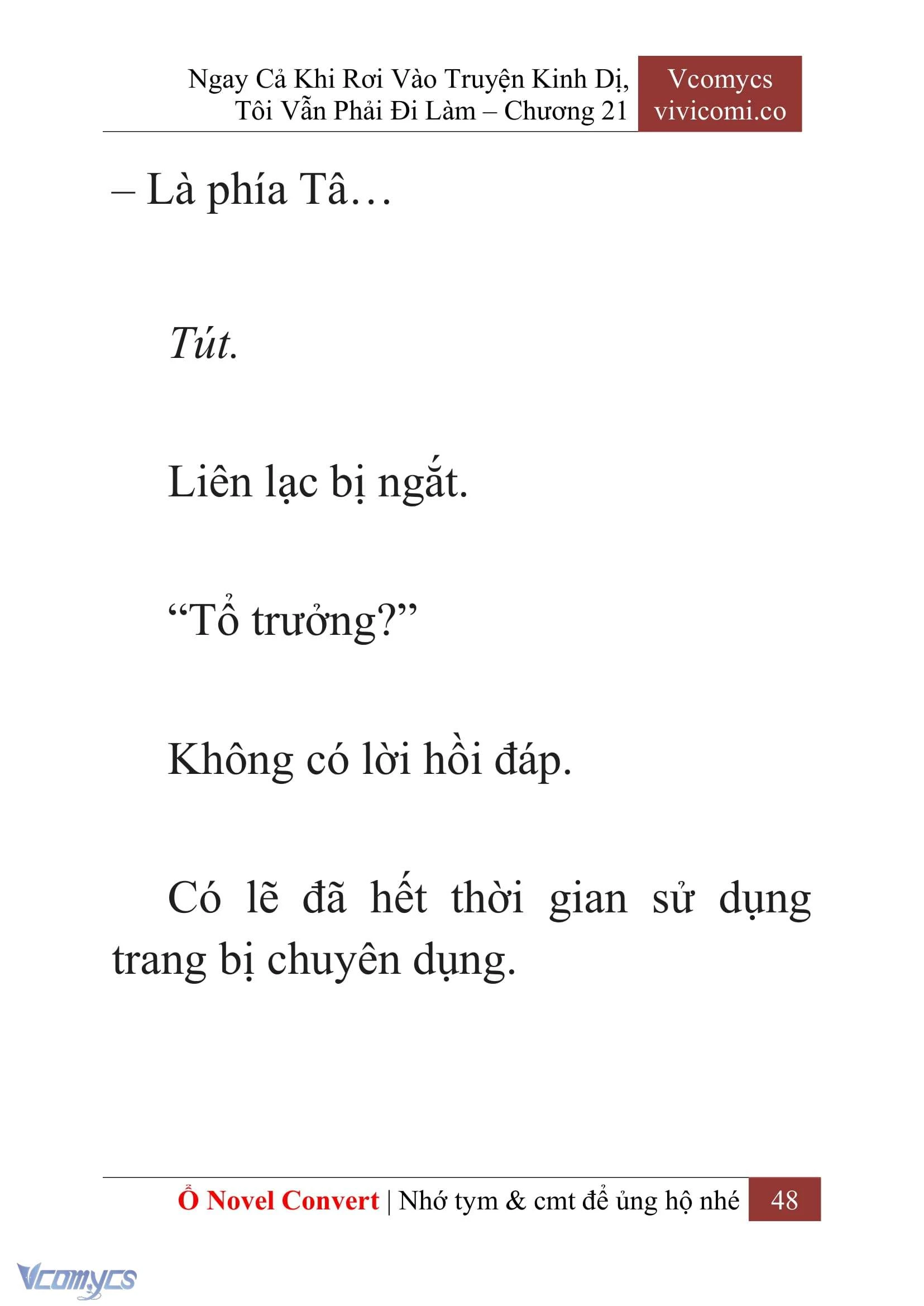 [Novel] Ngay Cả Khi Rơi Vào Truyện Kinh Dị, Tôi Vẫn Phải Đi Làm Chapter  21 - 50