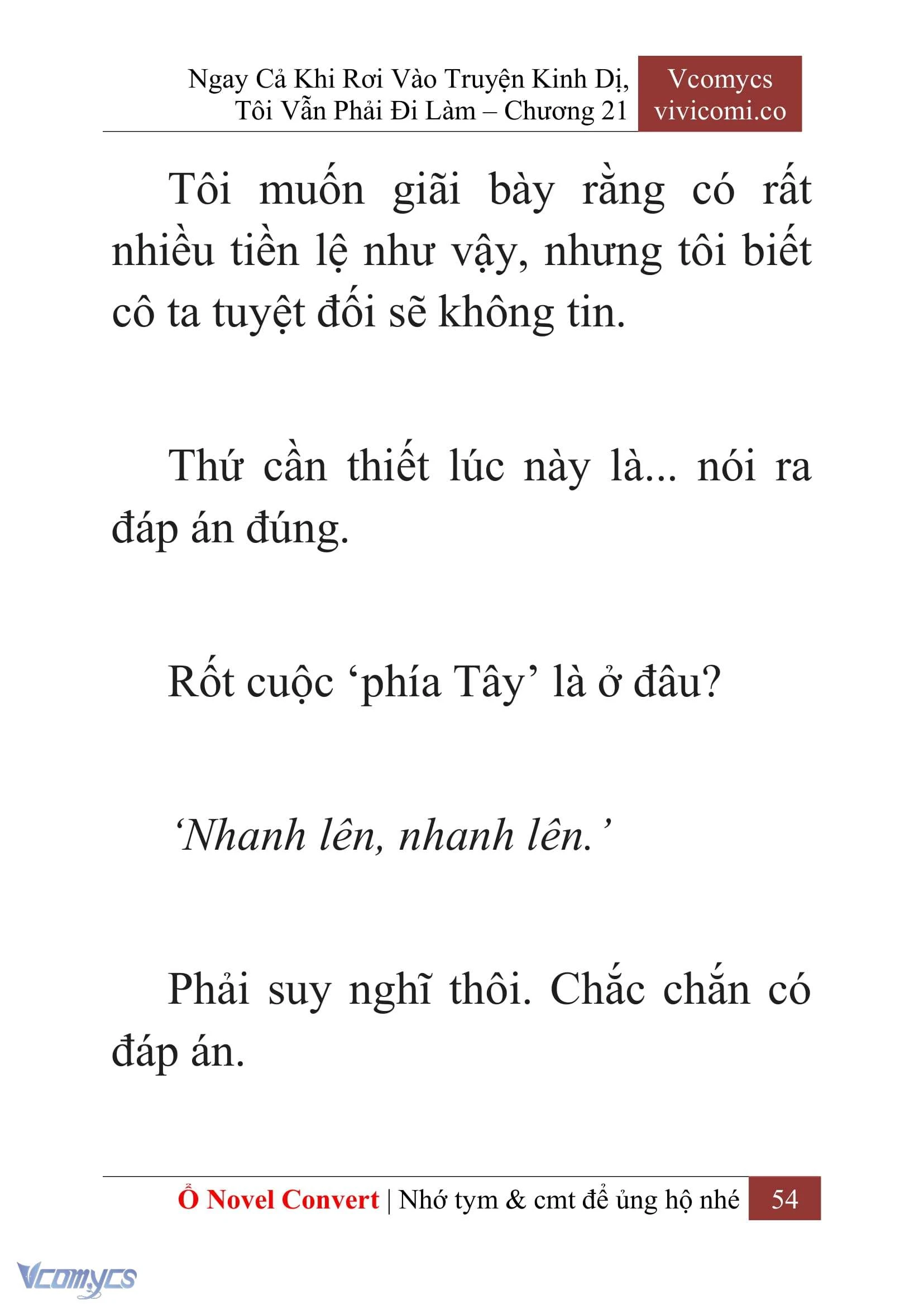 [Novel] Ngay Cả Khi Rơi Vào Truyện Kinh Dị, Tôi Vẫn Phải Đi Làm Chapter  21 - 56