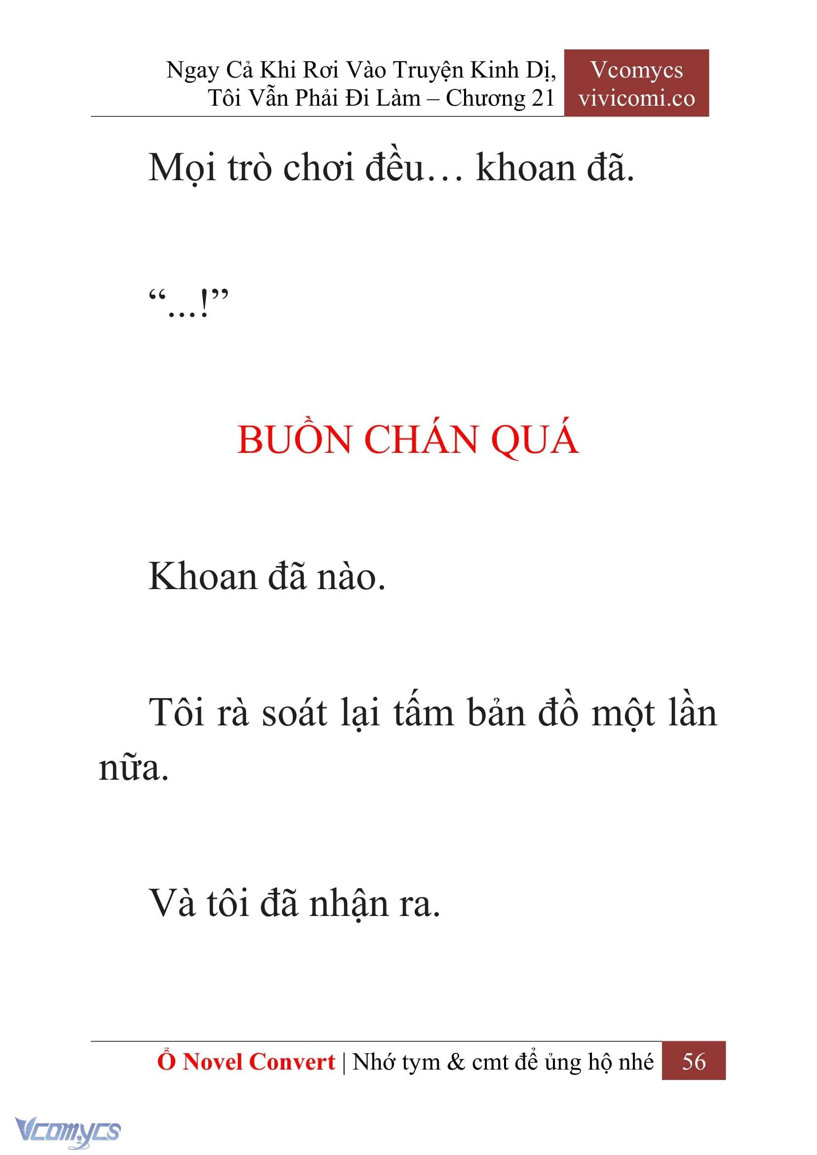 [Novel] Ngay Cả Khi Rơi Vào Truyện Kinh Dị, Tôi Vẫn Phải Đi Làm Chapter  21 - 58
