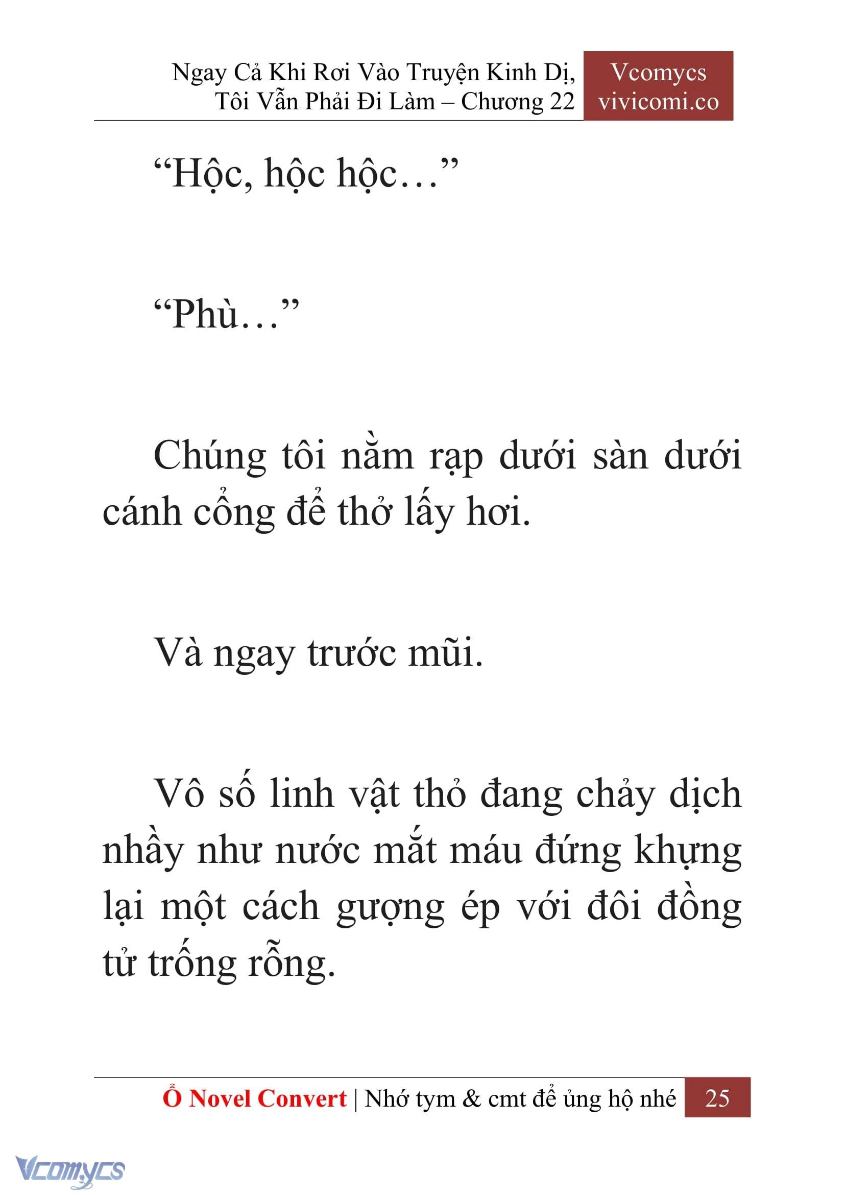 [Novel] Ngay Cả Khi Rơi Vào Truyện Kinh Dị, Tôi Vẫn Phải Đi Làm Chapter  22 - 27
