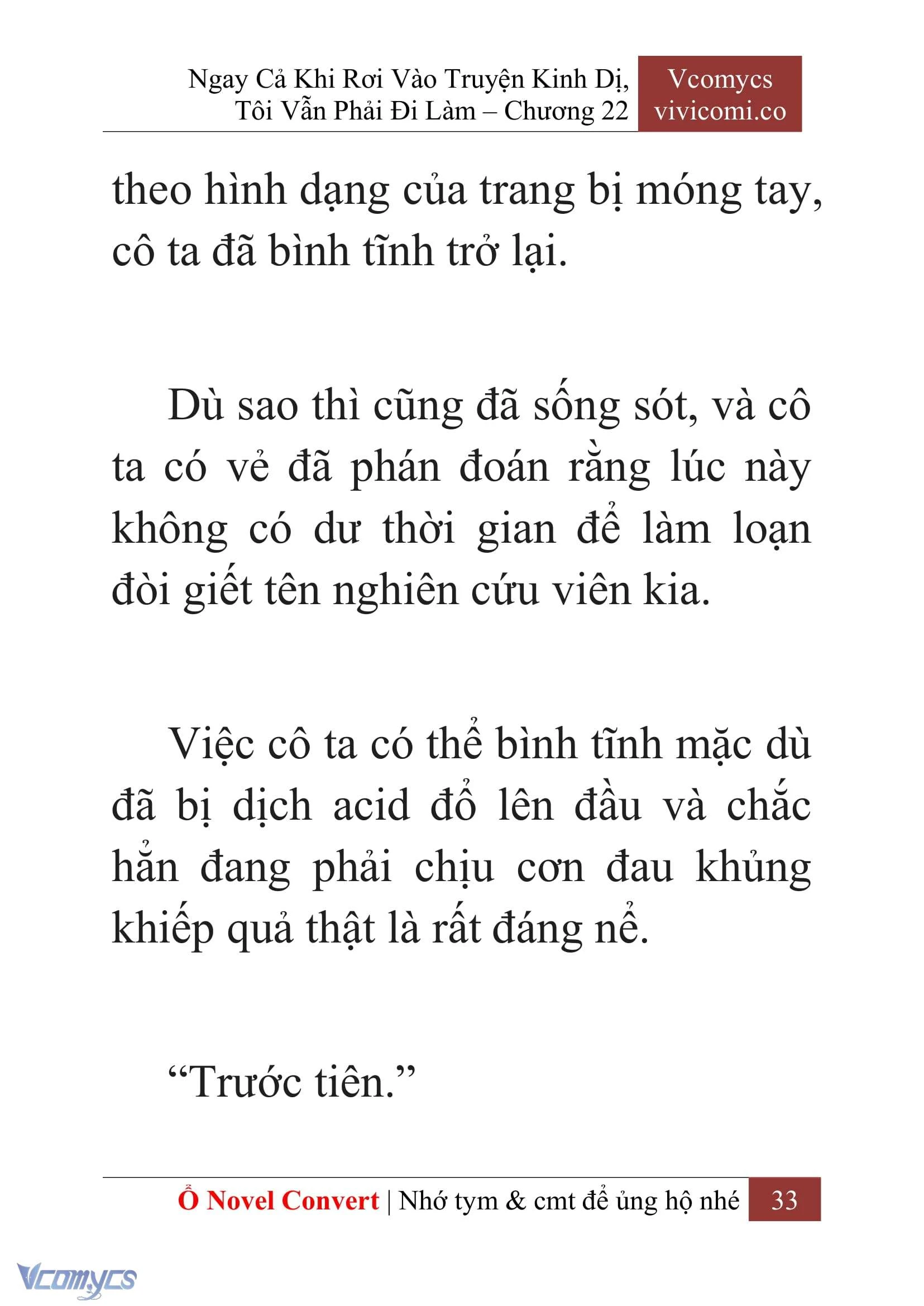 [Novel] Ngay Cả Khi Rơi Vào Truyện Kinh Dị, Tôi Vẫn Phải Đi Làm Chapter  22 - 35