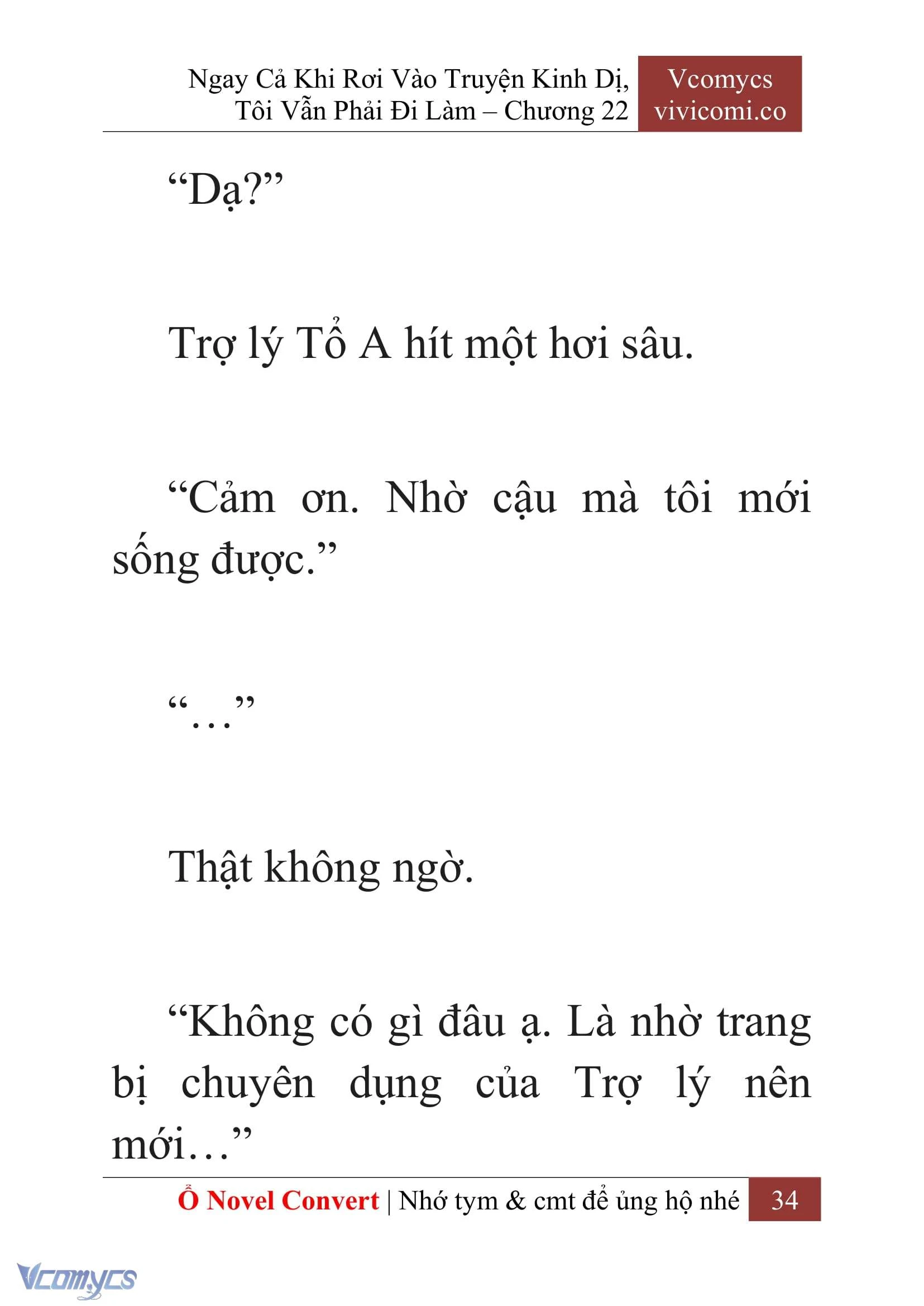 [Novel] Ngay Cả Khi Rơi Vào Truyện Kinh Dị, Tôi Vẫn Phải Đi Làm Chapter  22 - 36