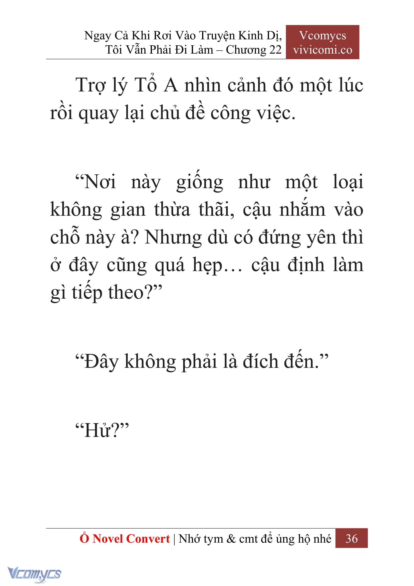 [Novel] Ngay Cả Khi Rơi Vào Truyện Kinh Dị, Tôi Vẫn Phải Đi Làm Chapter  22 - 38