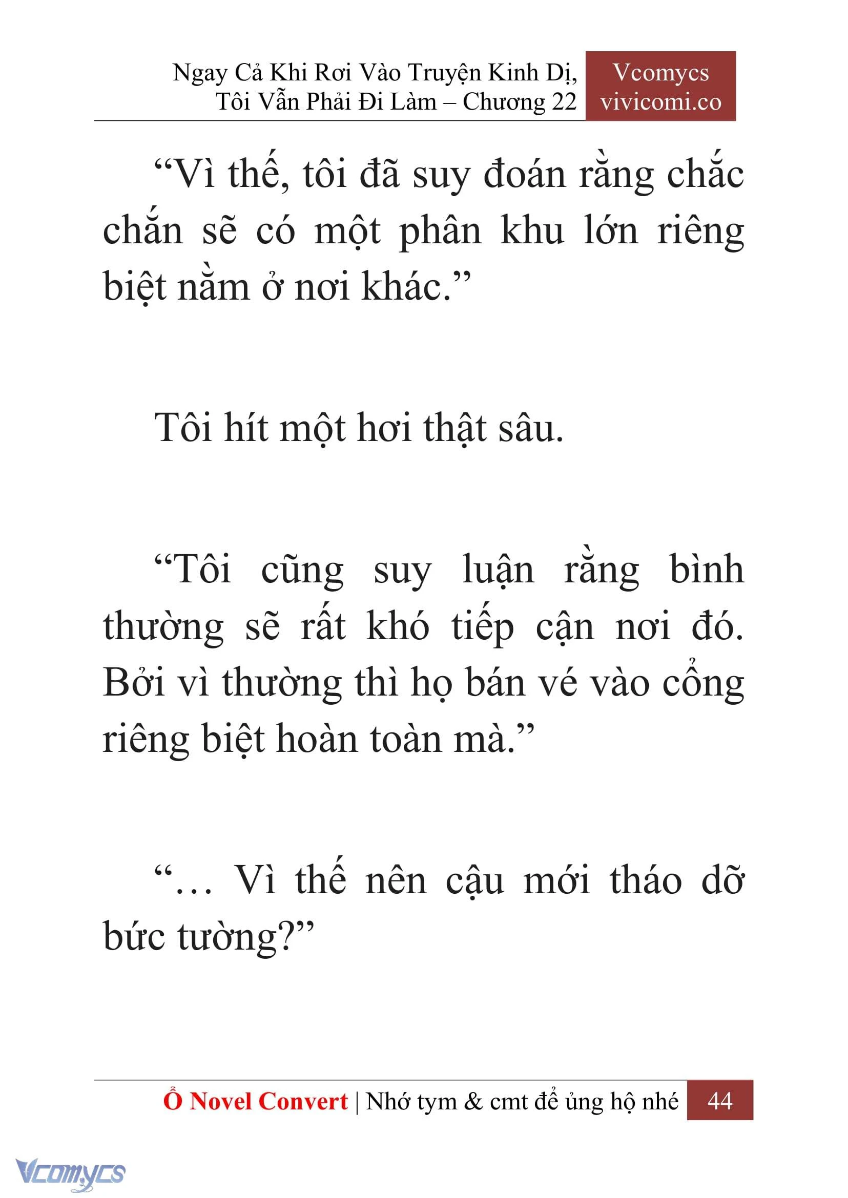 [Novel] Ngay Cả Khi Rơi Vào Truyện Kinh Dị, Tôi Vẫn Phải Đi Làm Chapter  22 - 46