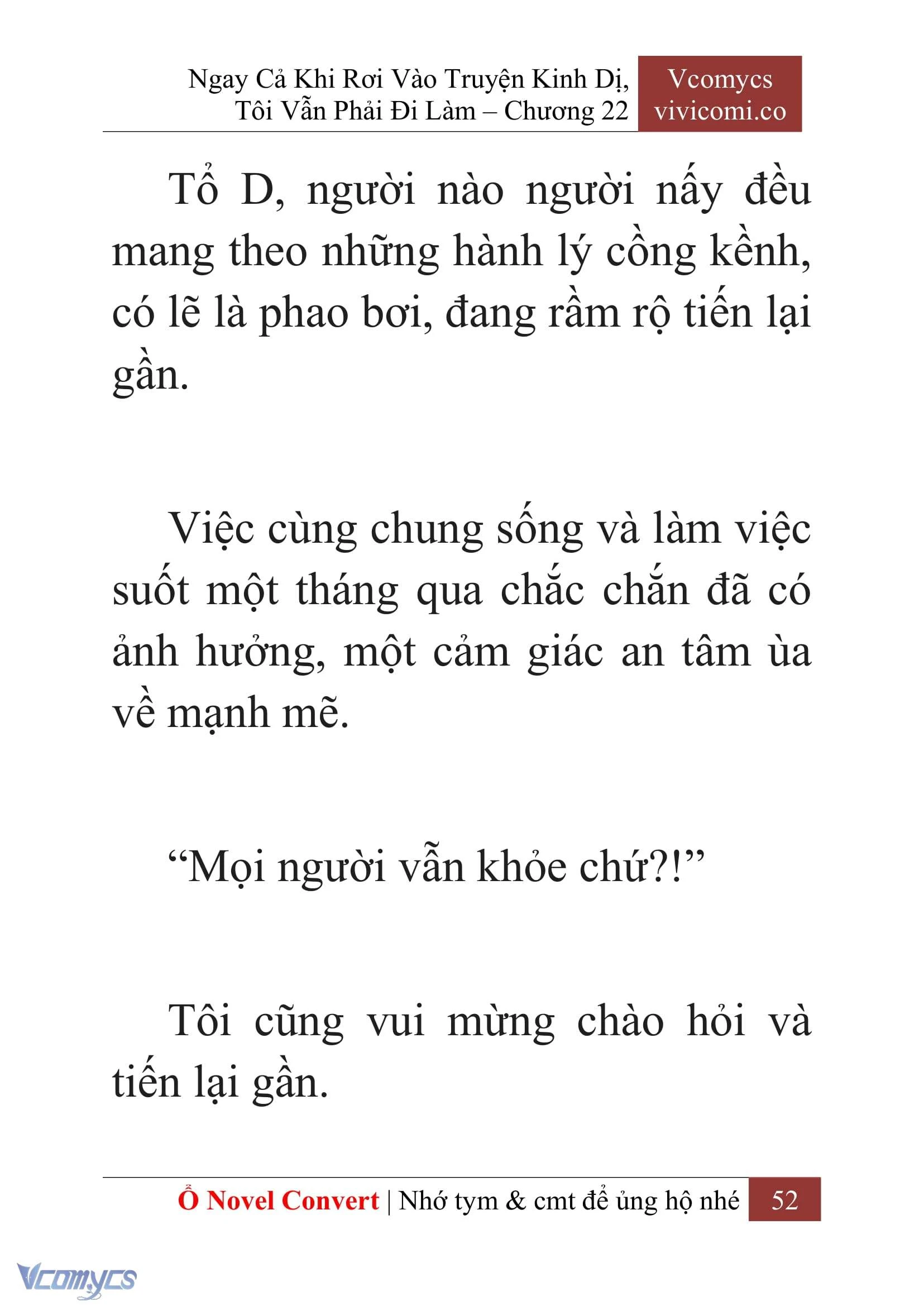 [Novel] Ngay Cả Khi Rơi Vào Truyện Kinh Dị, Tôi Vẫn Phải Đi Làm Chapter  22 - 54